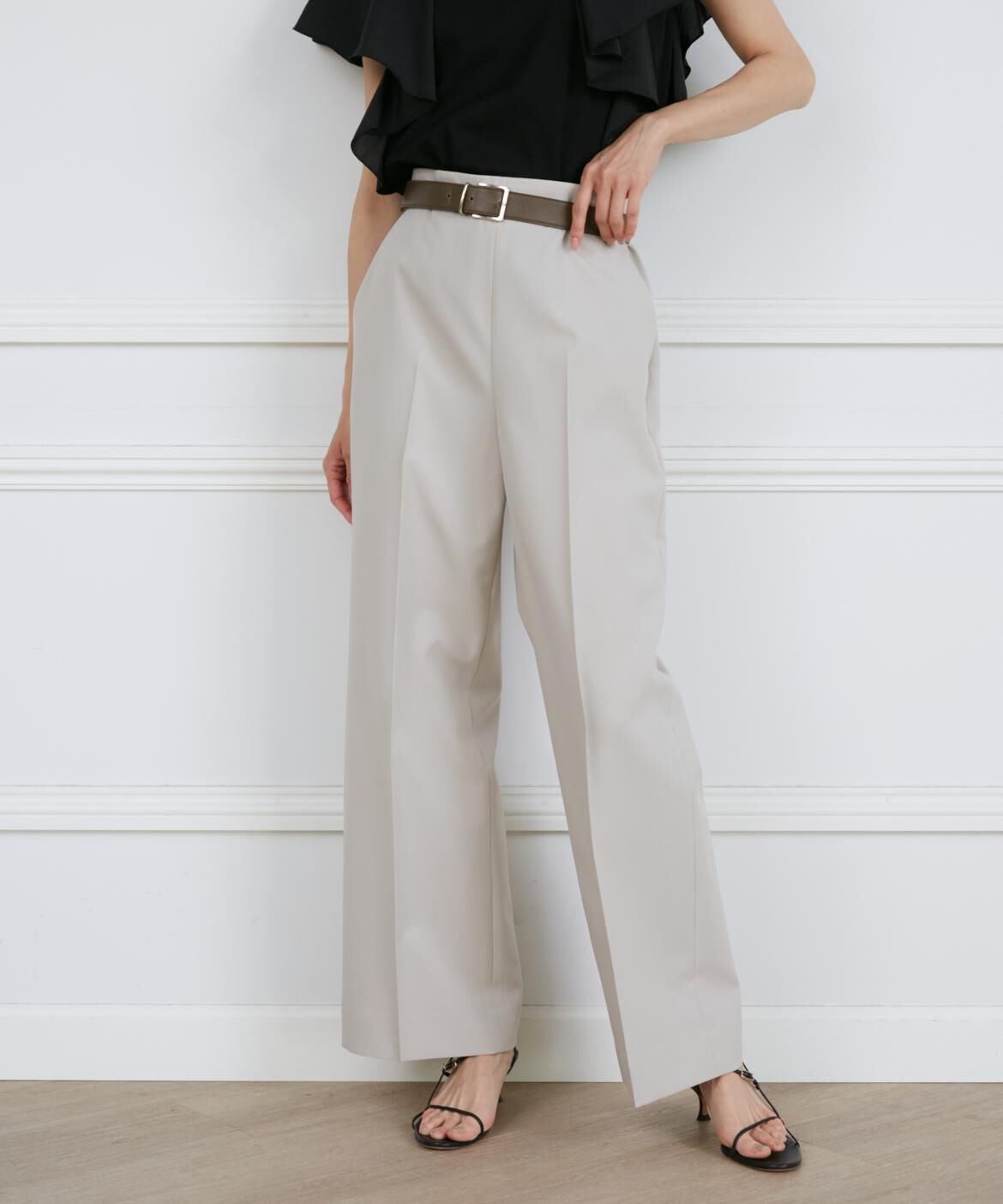 INED「Aimee美脚ワイドパンツ」|その他|グレーベージ 3