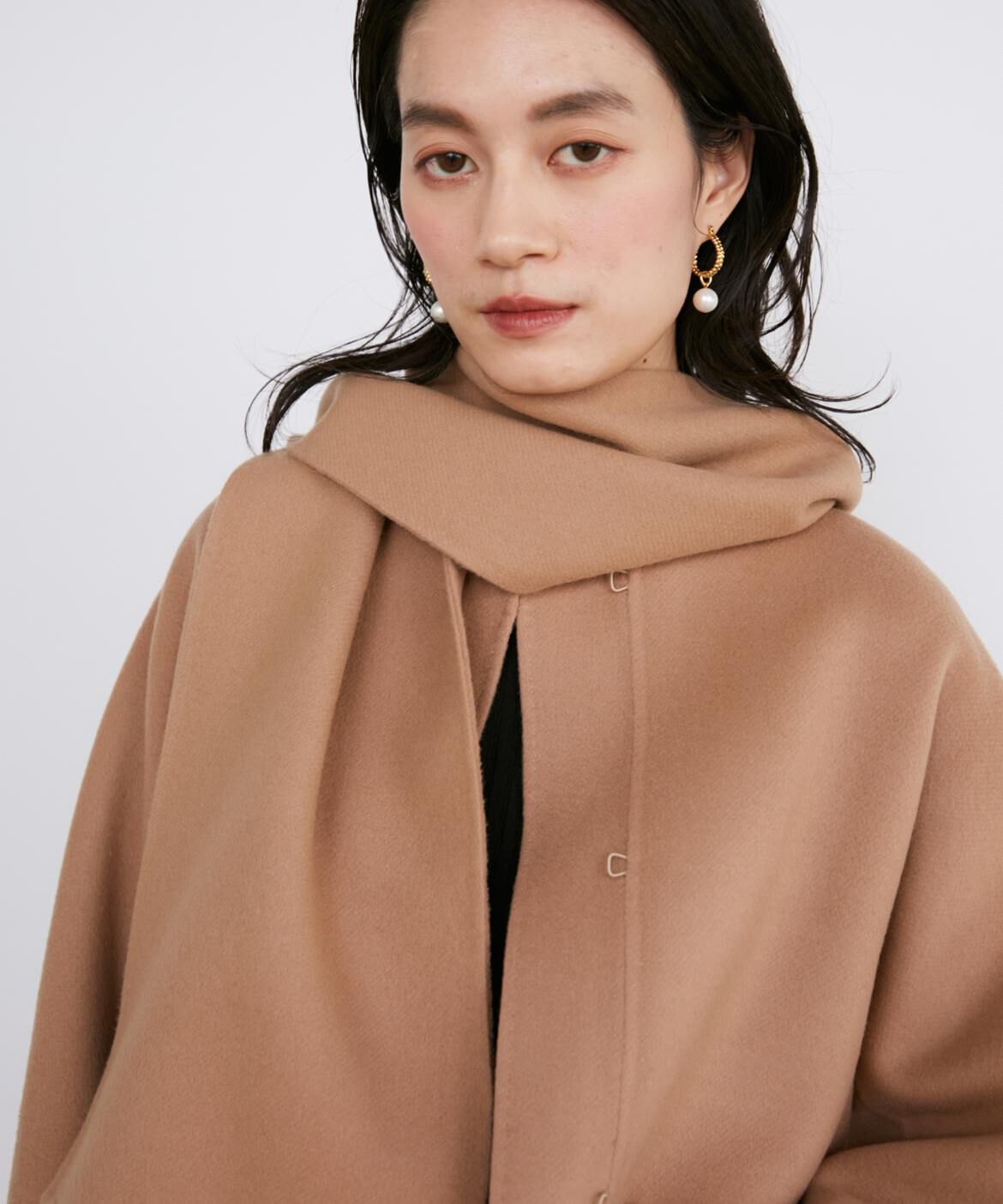 INED「《大きいサイズ》ノーカラーリバーブルゾン《Bellandi》」|その他|