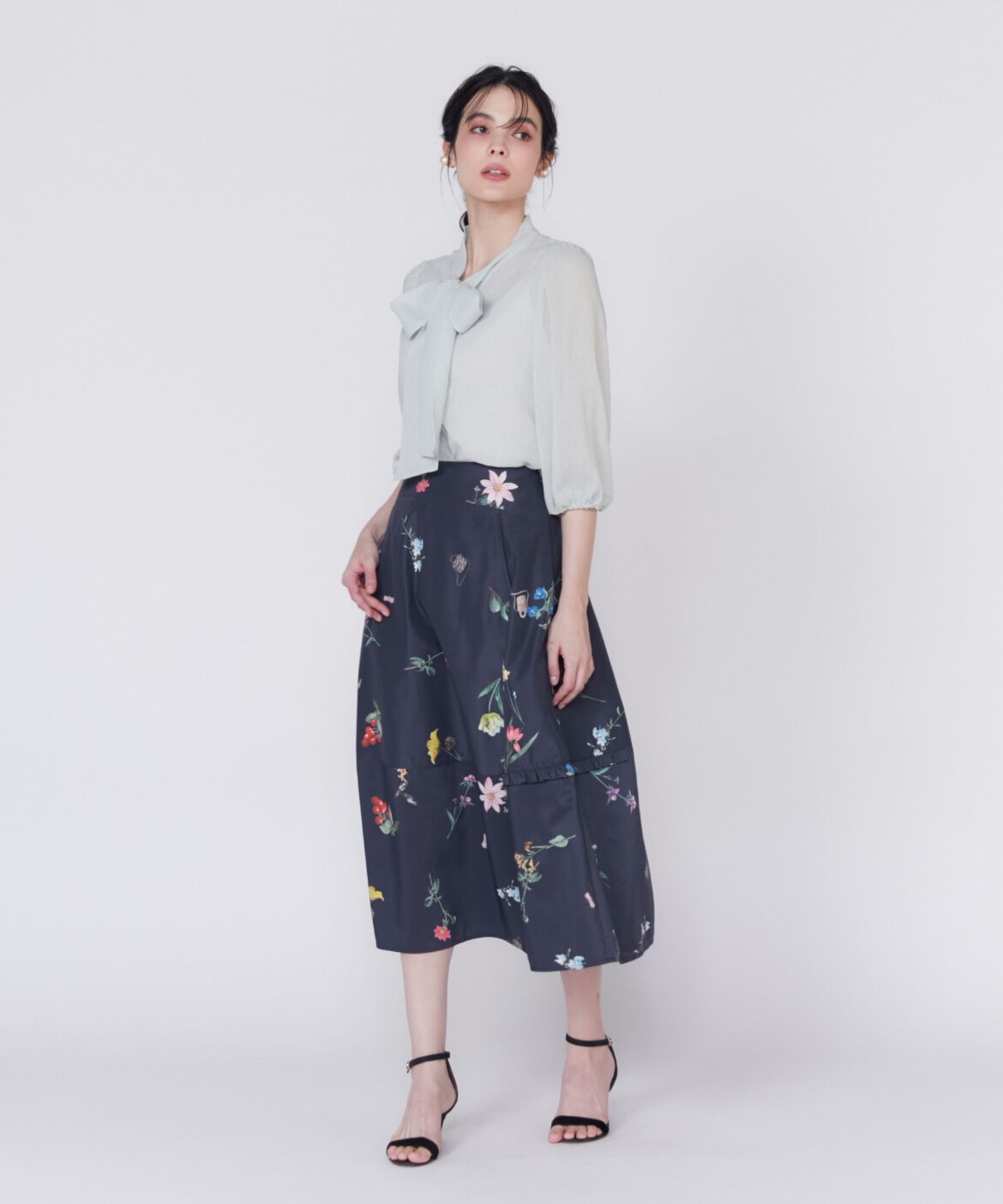 Maglie le cassetto「シアーボウタイブラウス」|シャツ・ブラウス|