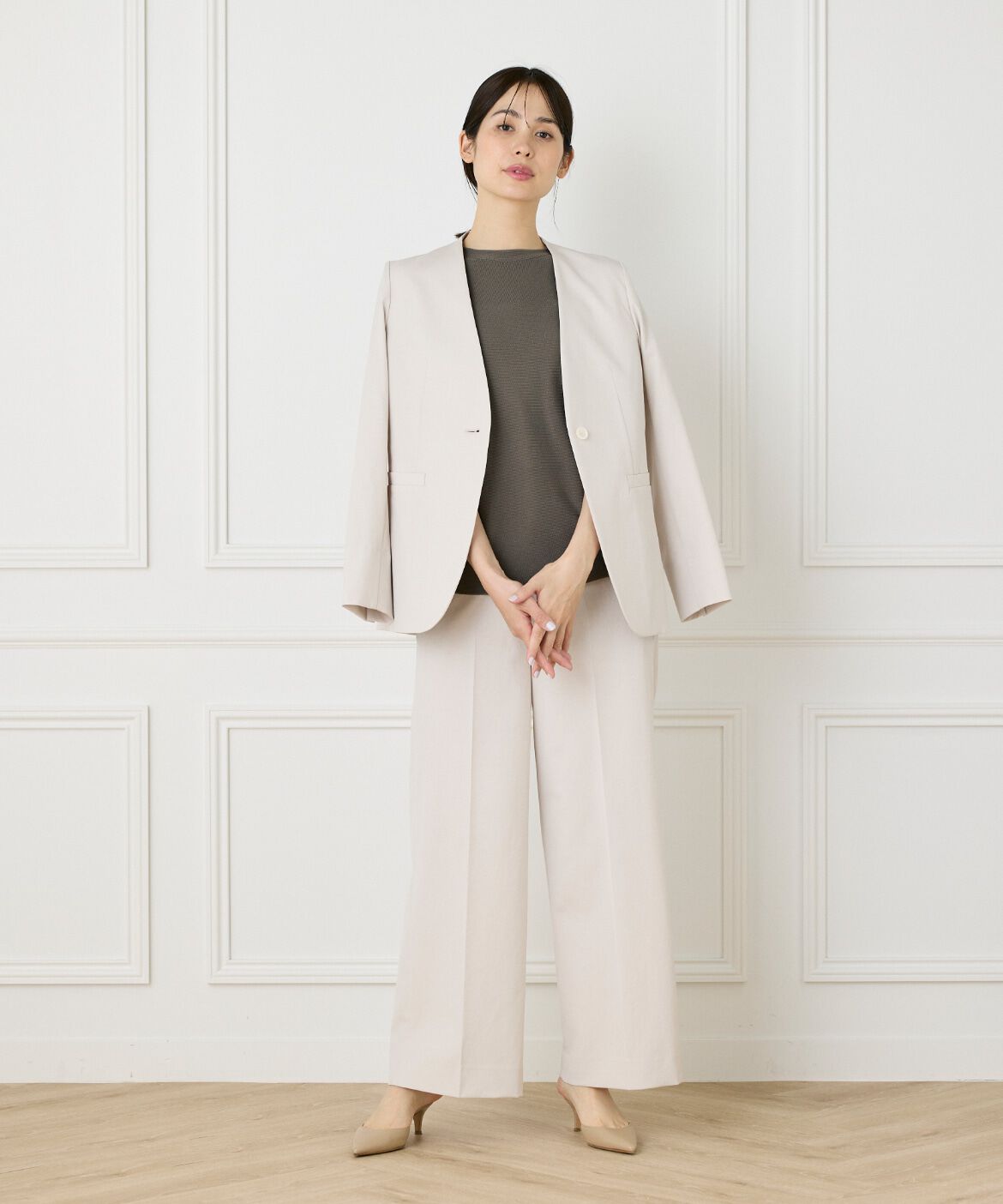 INED「綿麻セミワイドパンツ」|その他|