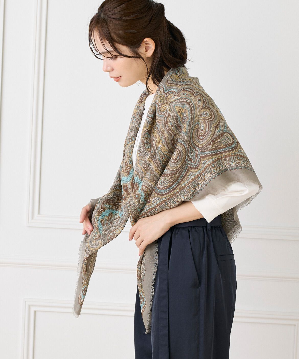 Le Souk「ウールライク　大判ストール」|ストール|