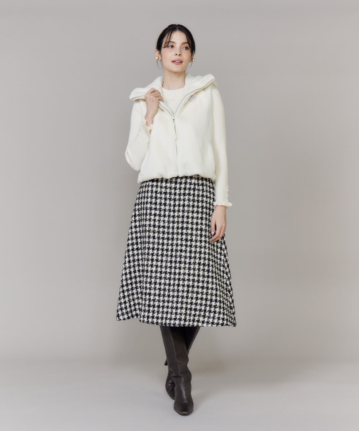 Maglie le cassetto「《M Maglie le cassetto》ふわふわファーフーディジレ」|その他|