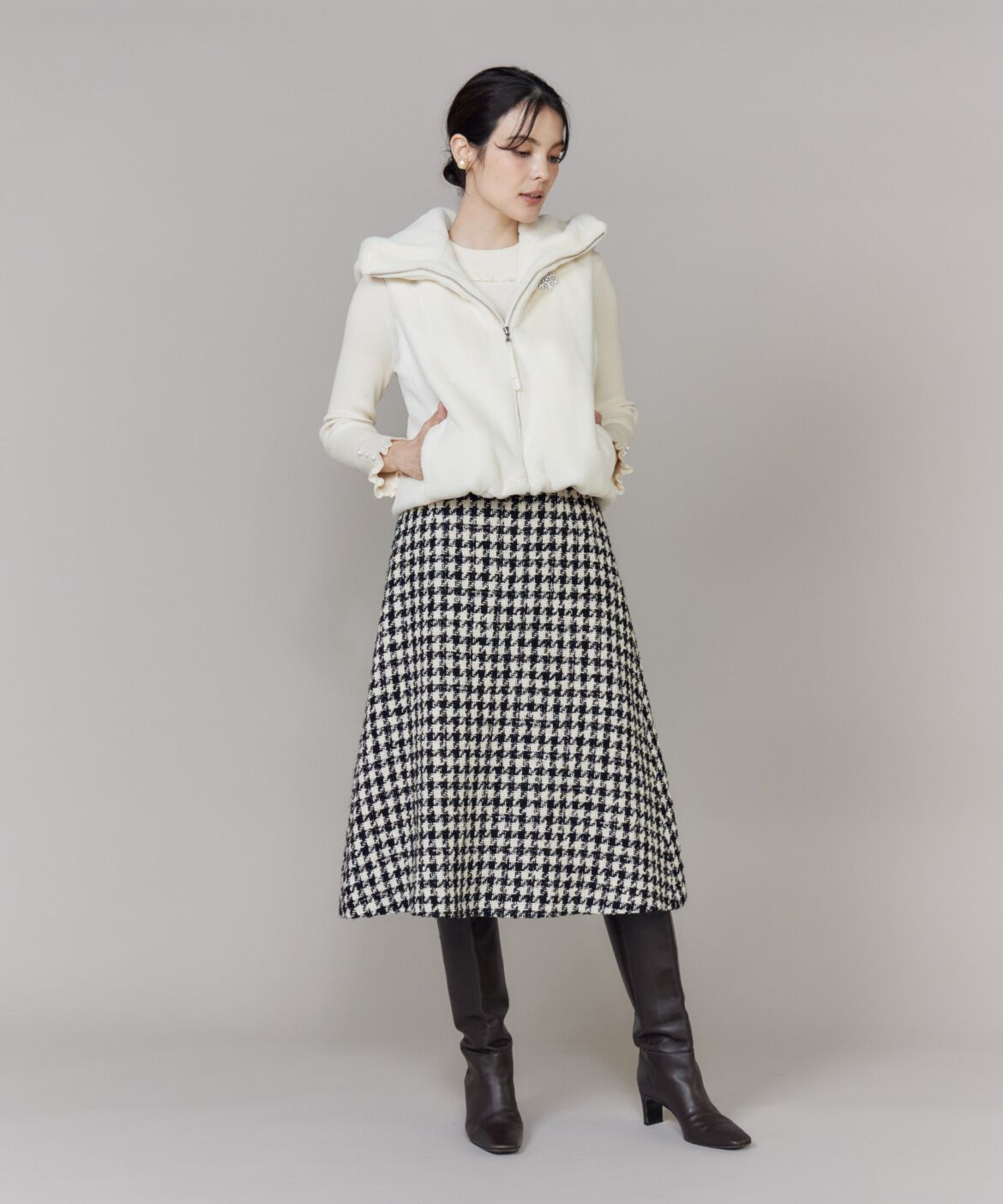 Maglie le cassetto「《M Maglie le cassetto》ふわふわファーフーディジレ」|その他|