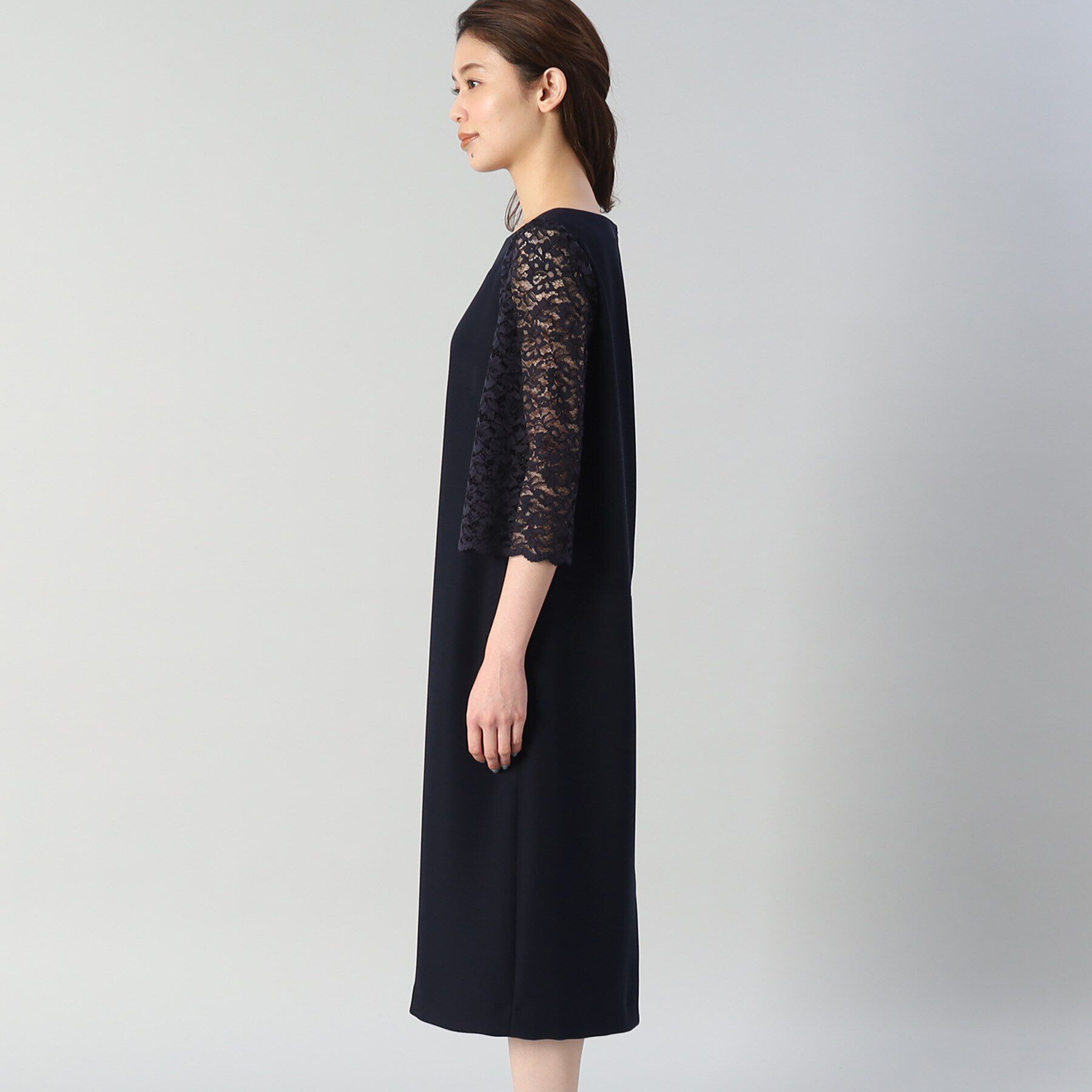 UNTITLED「袖レースドレスワンピース」|ワンピース|