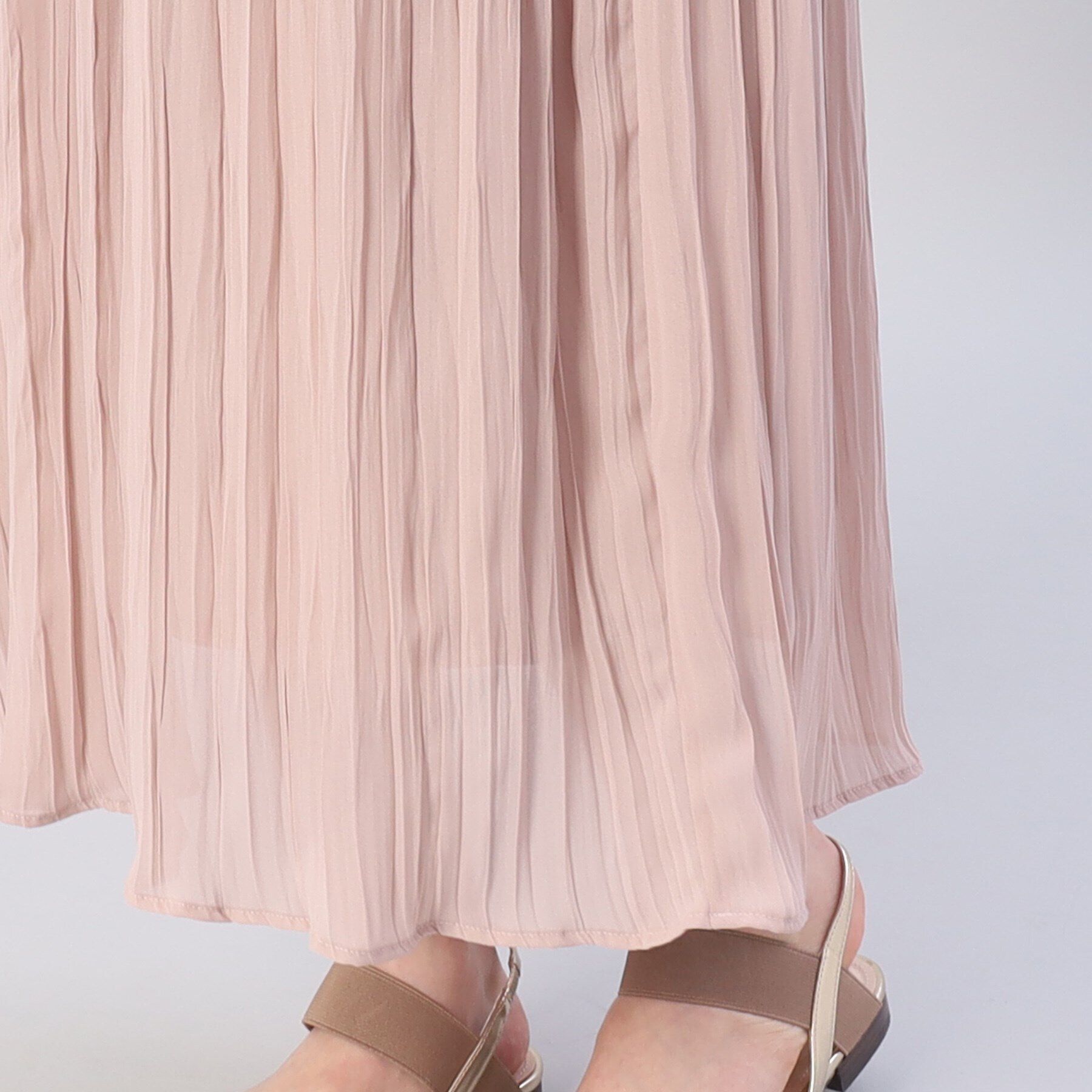 UNTITLED「シアージョーゼットノースリーブワンピース」|ワンピース|