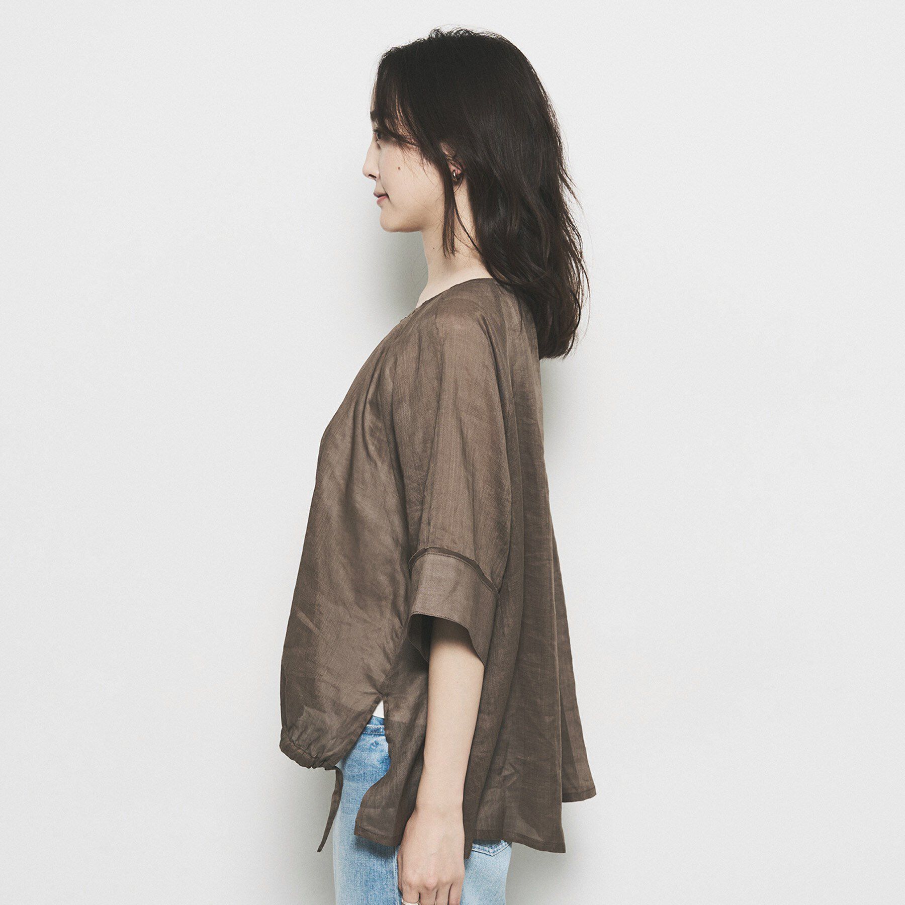 UNTITLED「【SEADRAKE】ペーパーリネンデザインブラウス」|シャツ・ブラウス|