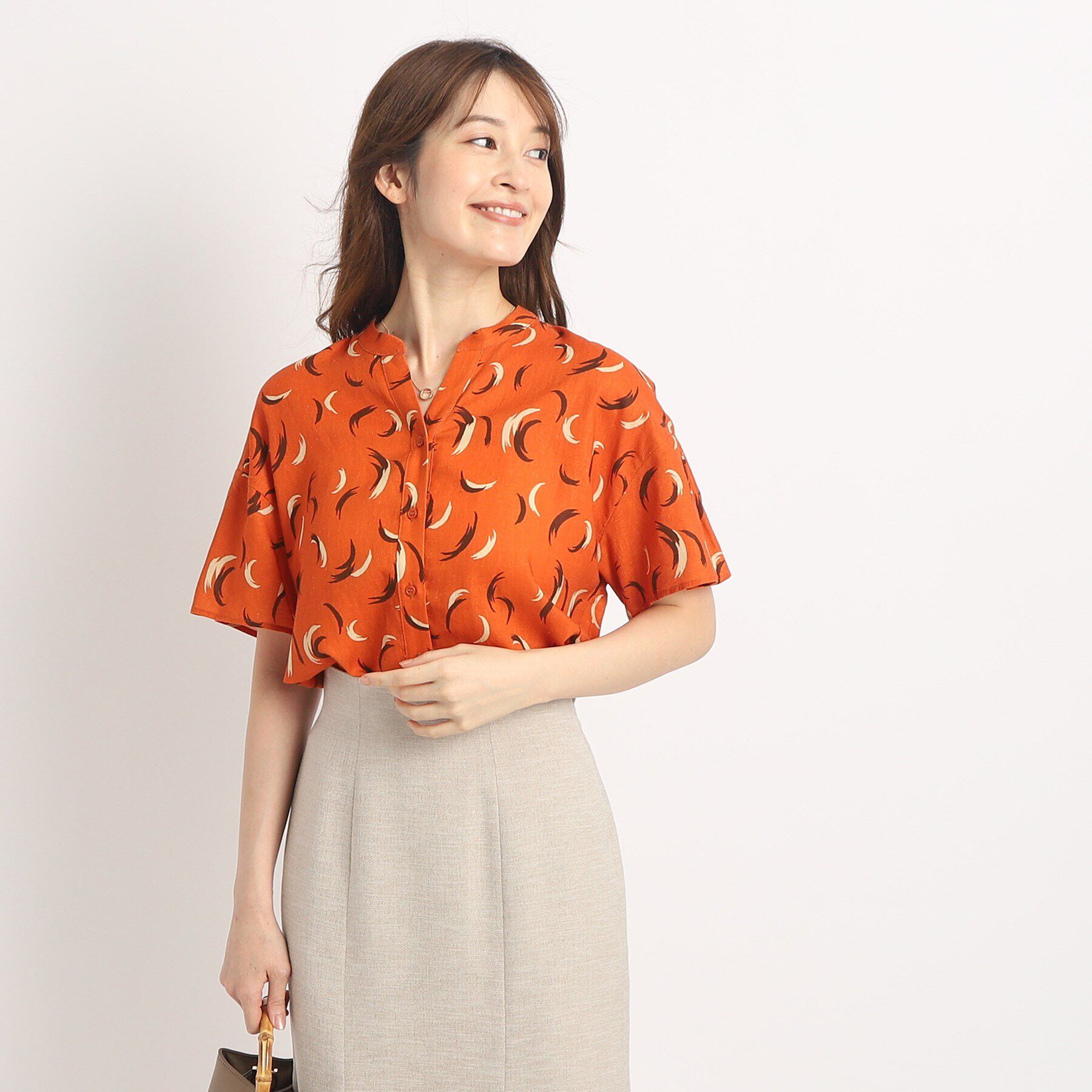 COUP DE CHANCE「【洗える】柄ブラウス」|シャツ・ブラウス|