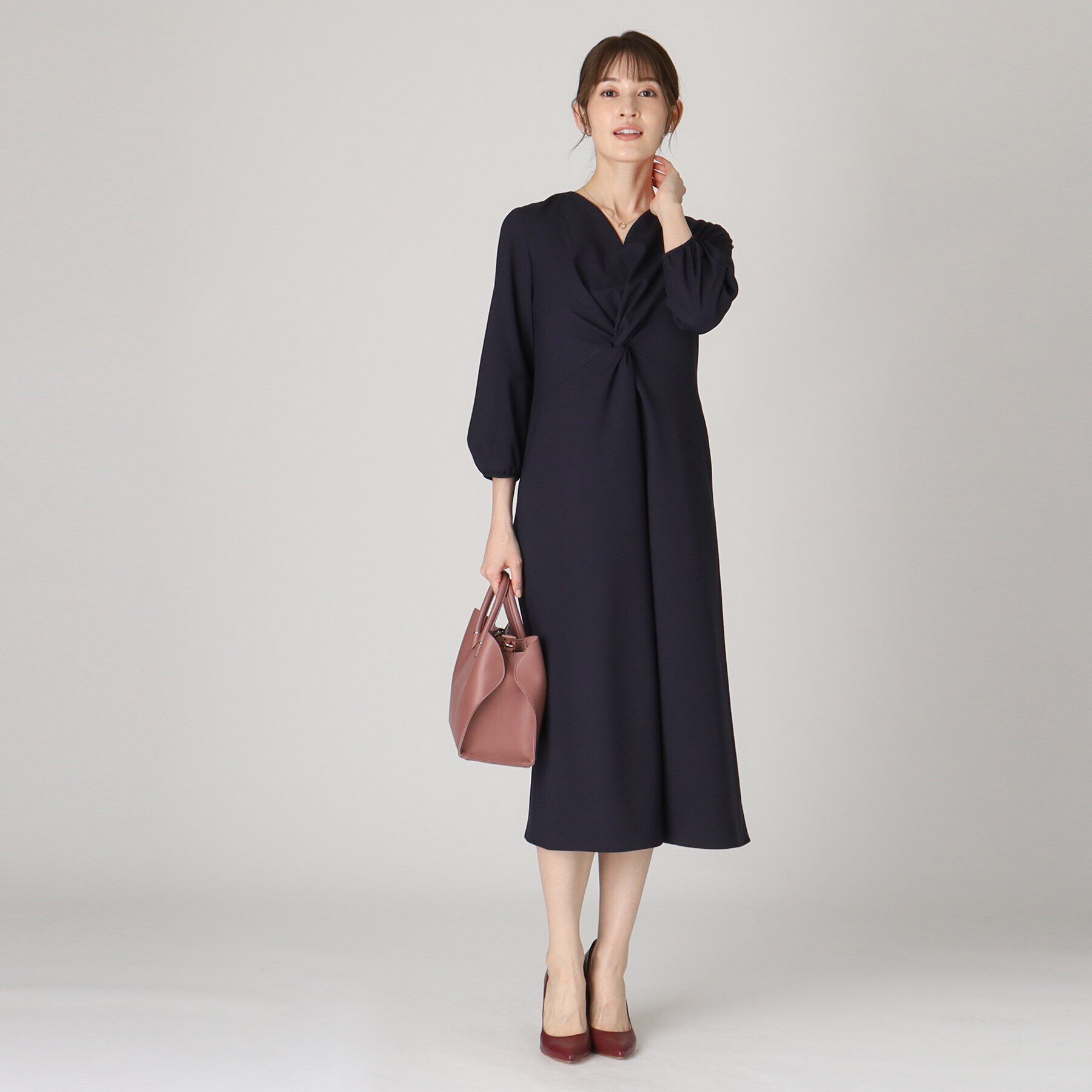 COUP DE CHANCE「【日本製】ねじりデザインワンピース」|ワンピース|