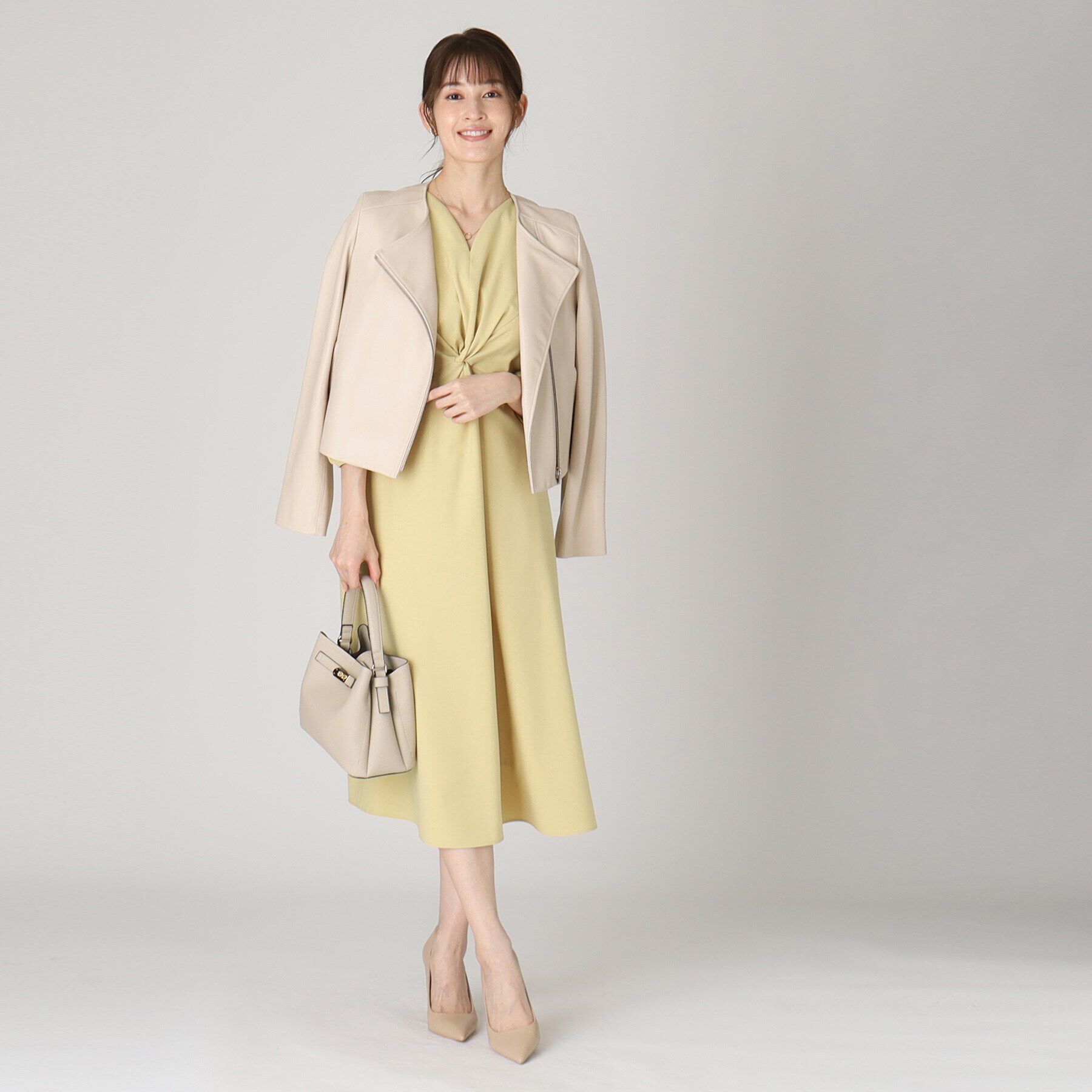 COUP DE CHANCE「【日本製】ねじりデザインワンピース」|ワンピース|