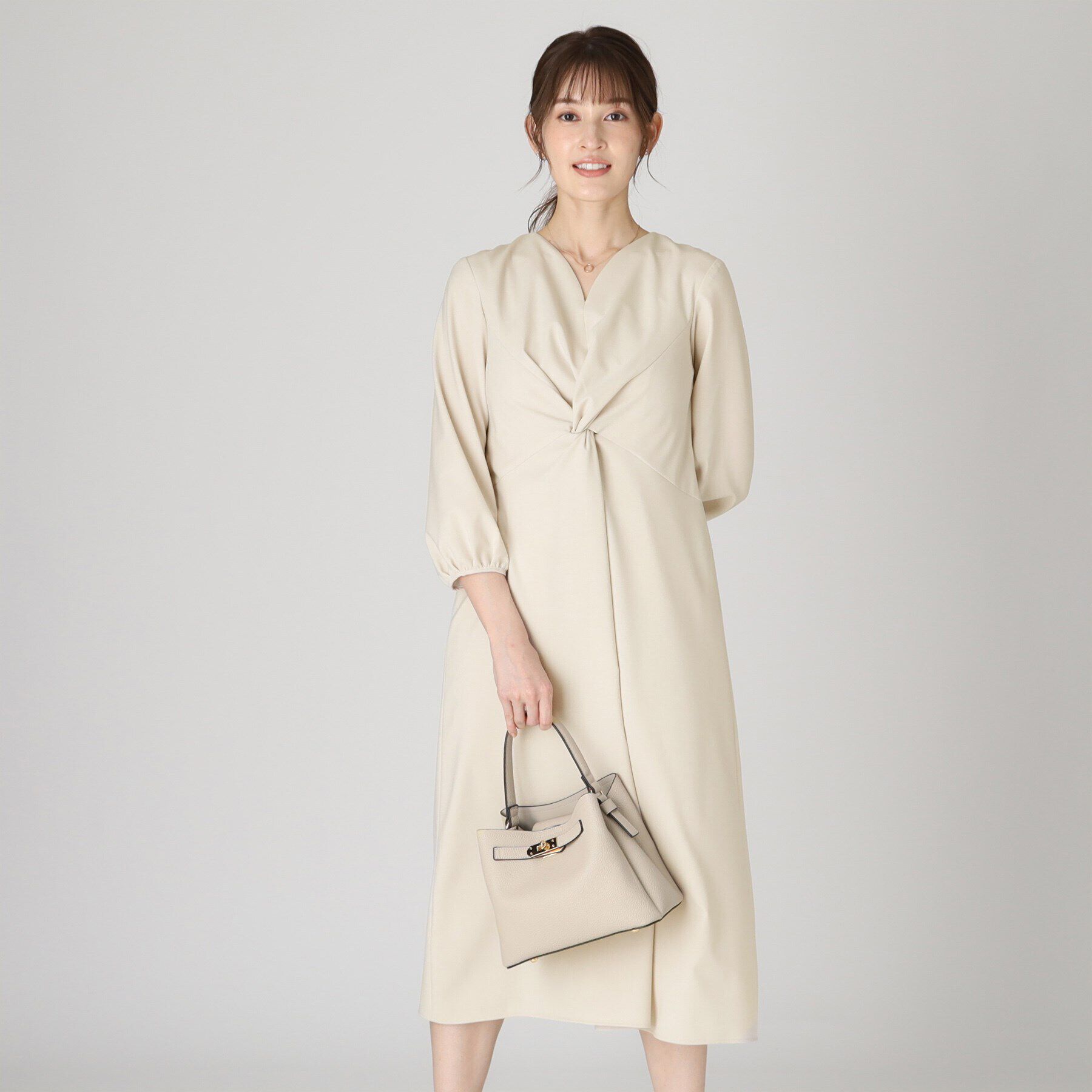 COUP DE CHANCE「【日本製】ねじりデザインワンピース」|ワンピース|