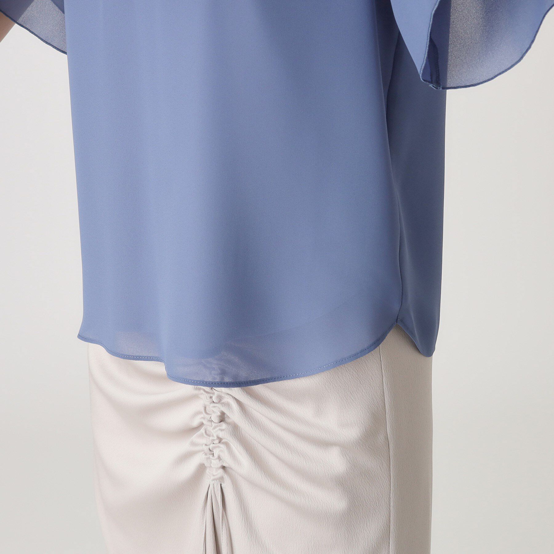 COUP DE CHANCE「【洗える／日本製】チューリップ袖ブラウス」|シャツ・ブラウス|