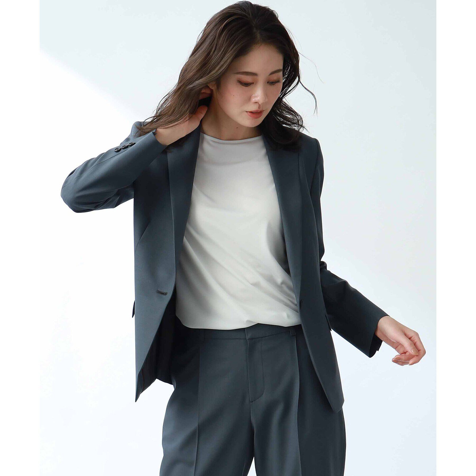 Reflect「ノーマルテーラードカラージャケット」|テーラードジャケット|ダークグレー(013