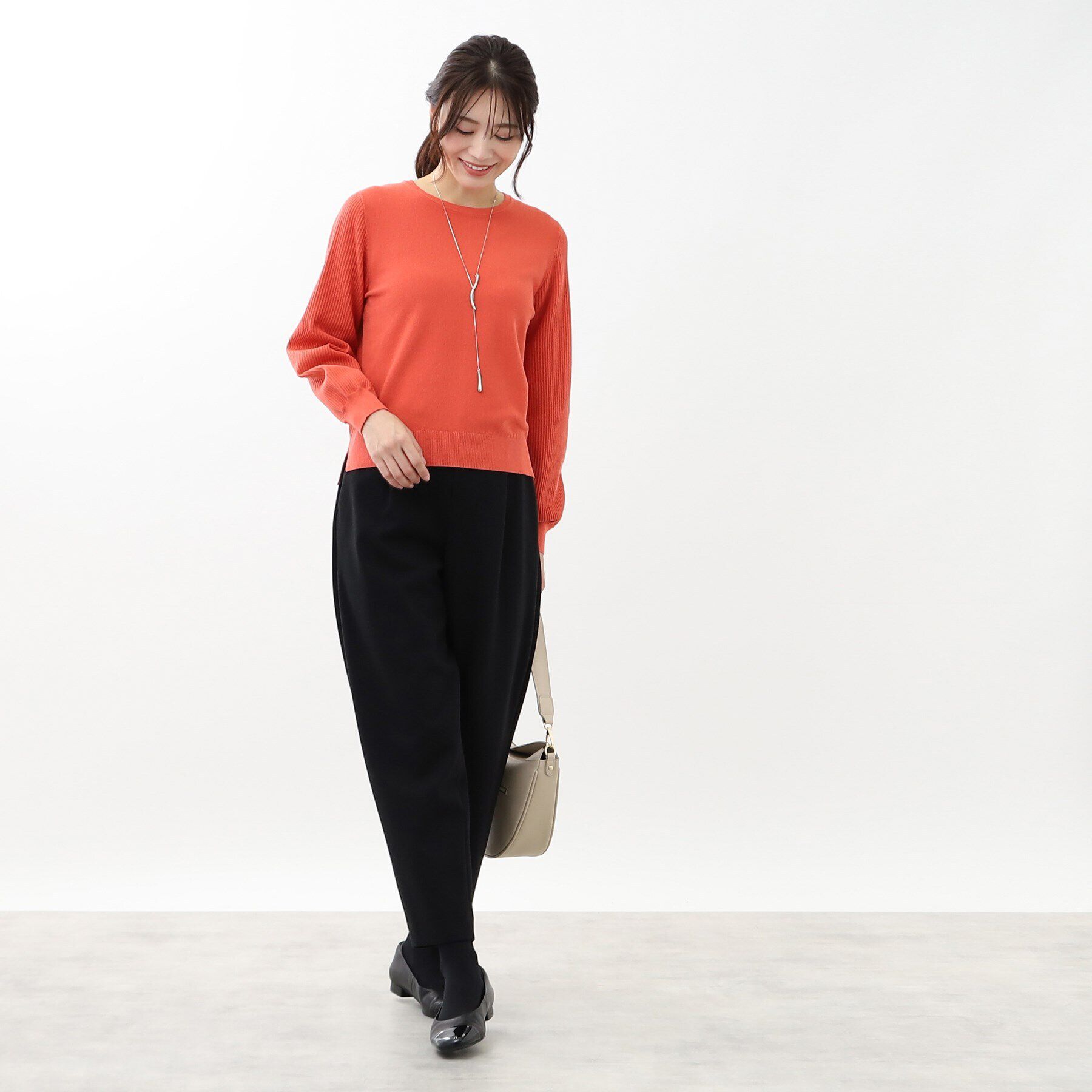 Reflect「【マシンウォッシュ可】パフスリーブニット」|ニット・セーター|