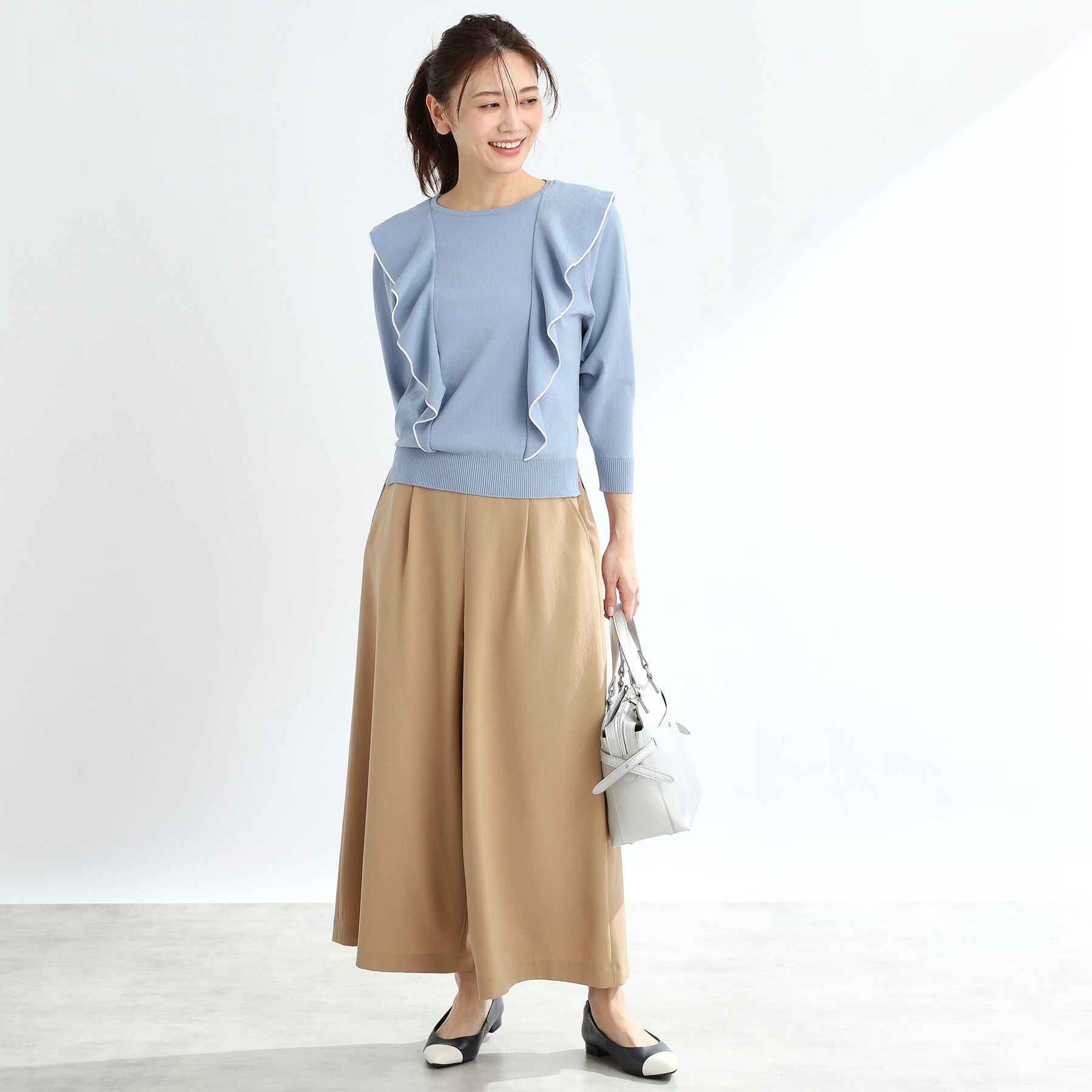 Reflect「ラッフルフリルプルオーバーニット」|ニット・セーター|