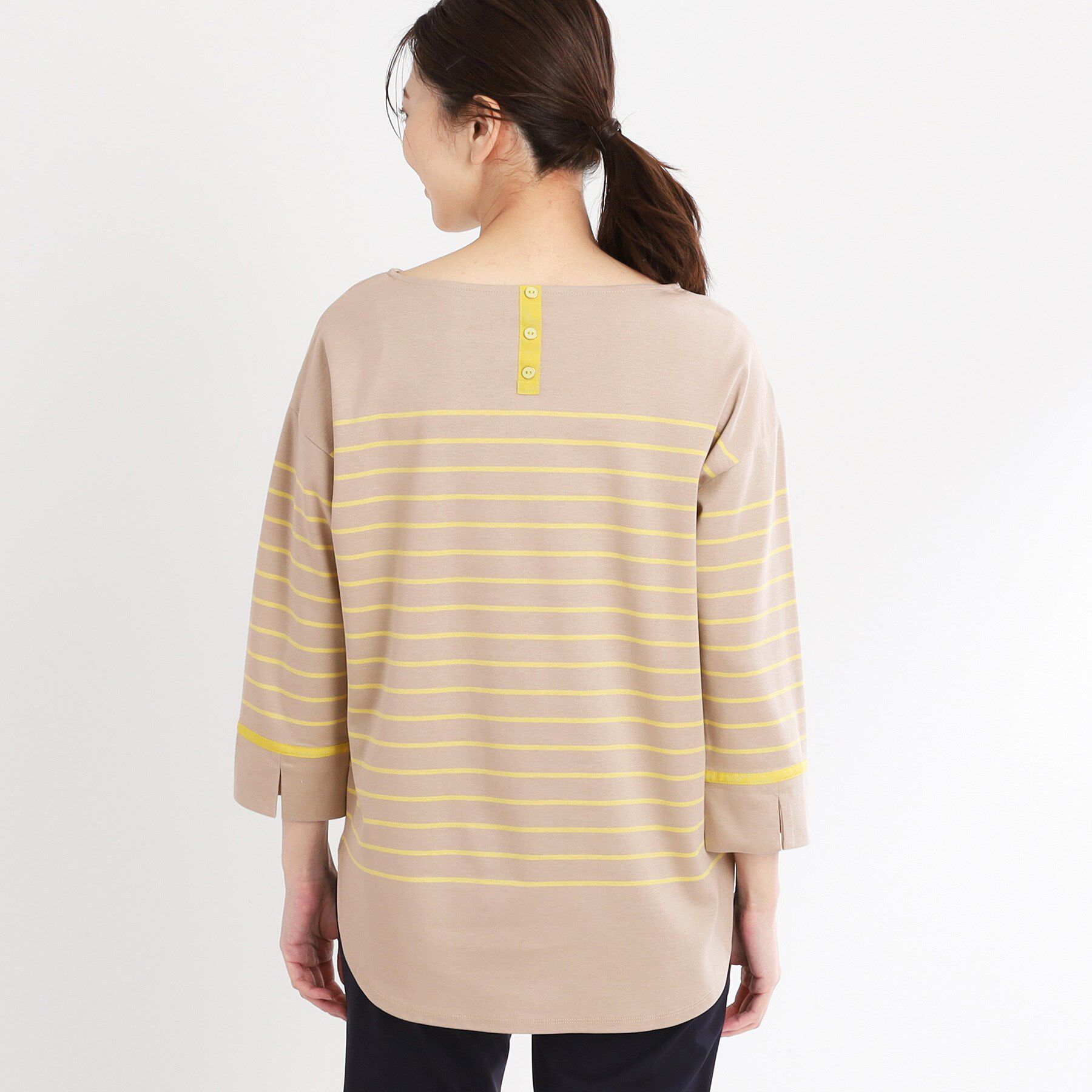 Reflect「【洗える】パネルボーダープルオーバー」|Tシャツ・カットソー|