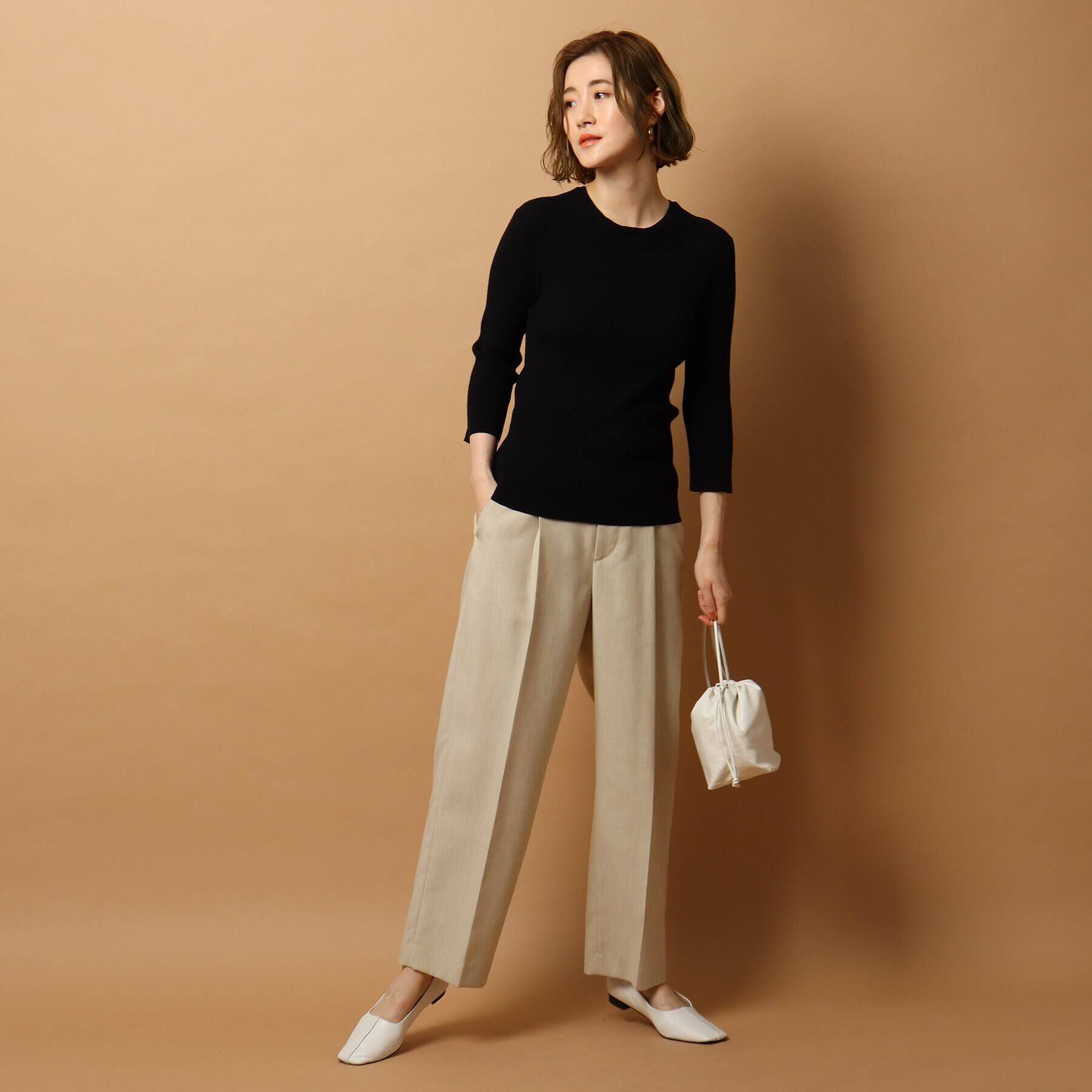 DRESSTERIOR「【CLASSY.12月号掲載】ラムレザーバルーンバッグ」|ショルダー・メッセンジャー|