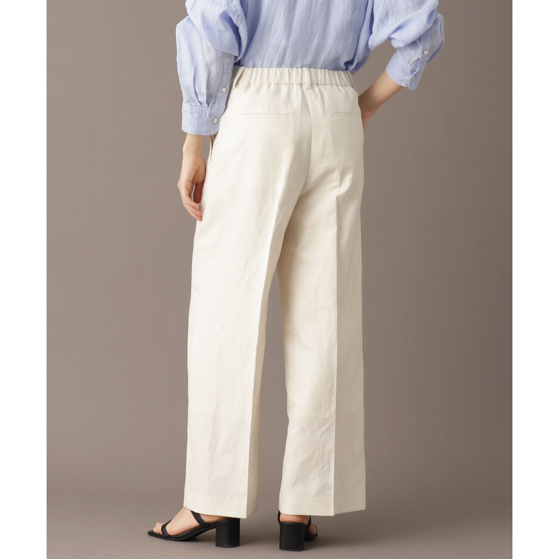 DRESSTERIOR「【美シルエット／洗える】リネンブレンドワイドパンツ」|その他|