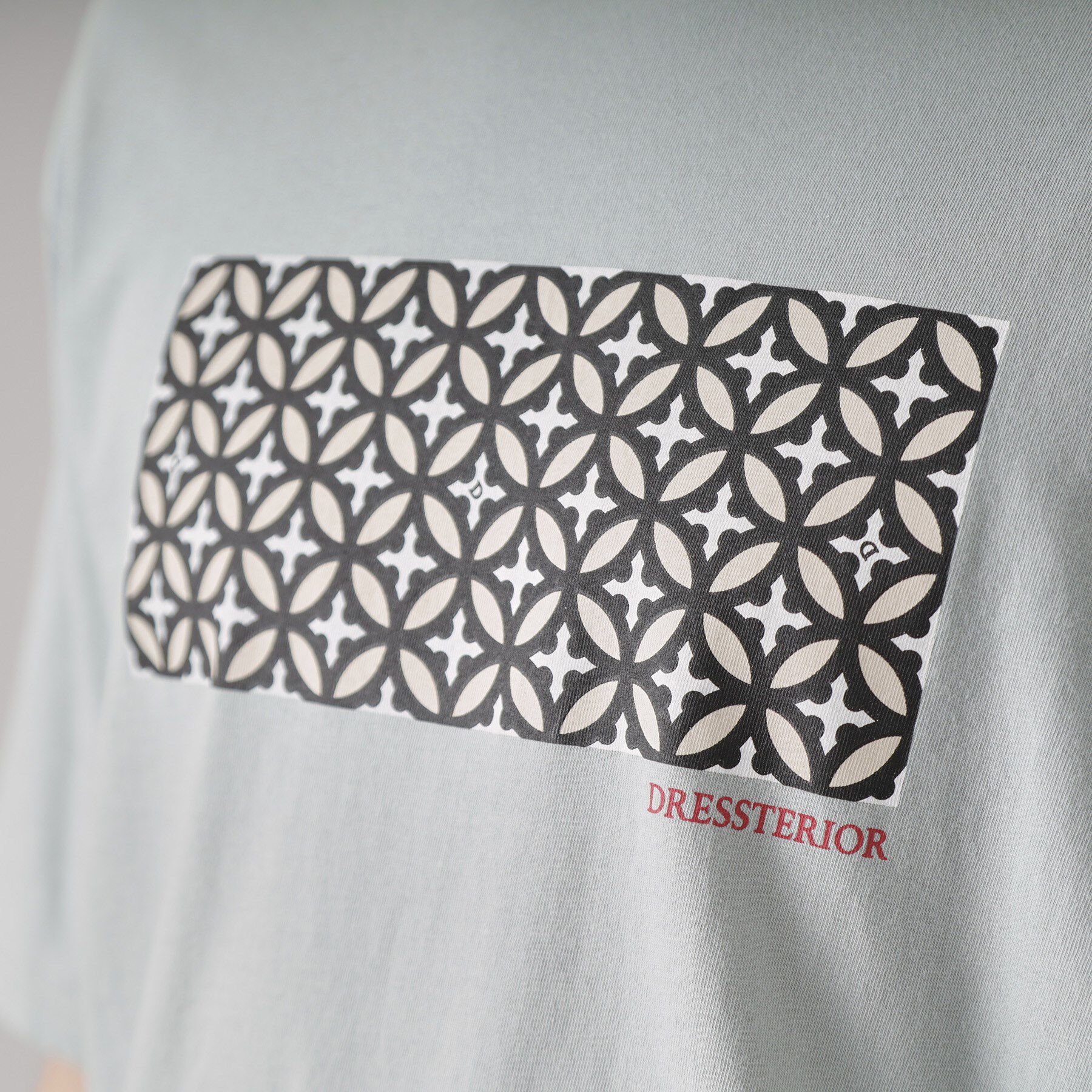 DRESSTERIOR「【接触冷感/UVカット】BACK BREEZE TECH オーバーラップサークルプリントTシャツ」|Tシャツ・カットソー|