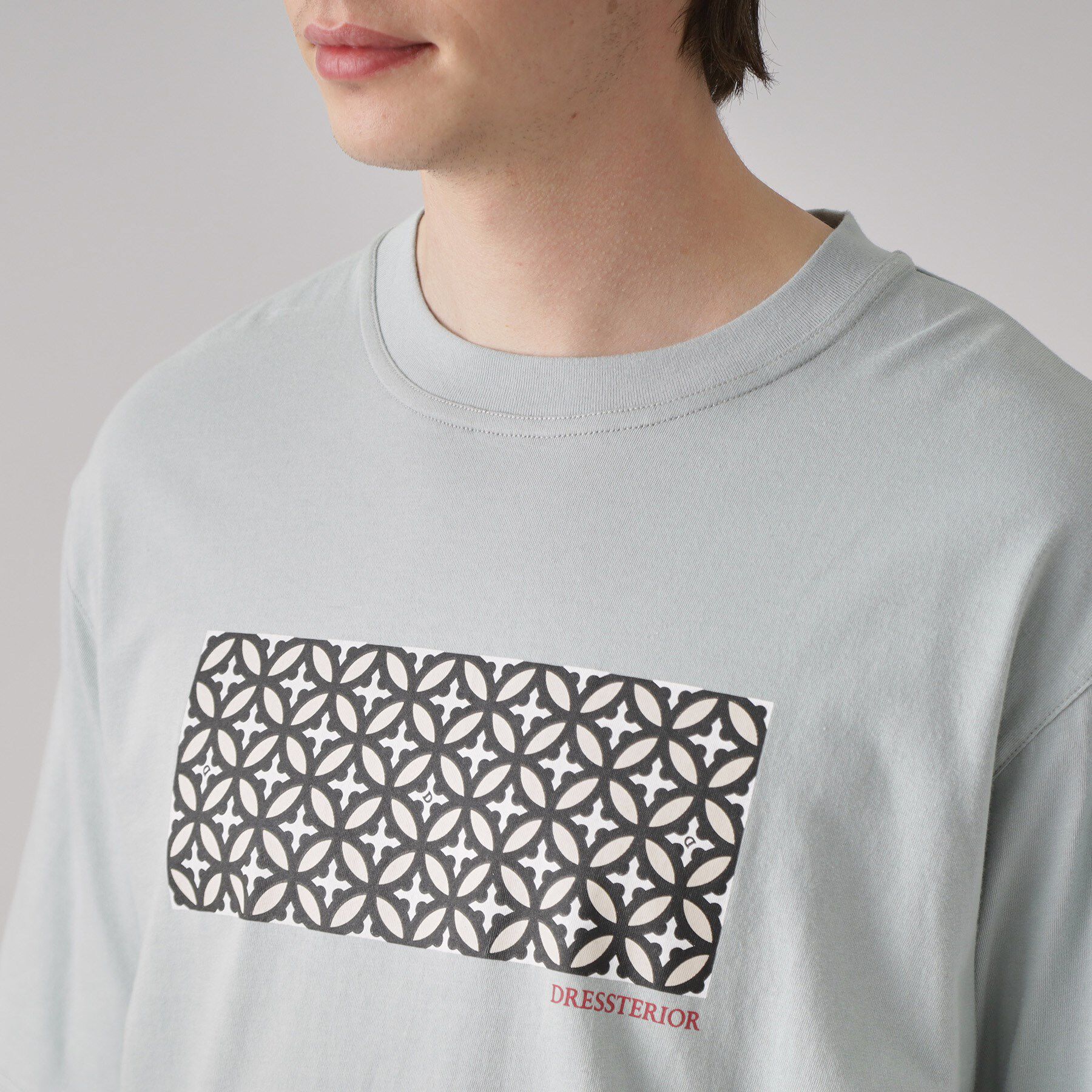 DRESSTERIOR「【接触冷感/UVカット】BACK BREEZE TECH オーバーラップサークルプリントTシャツ」|Tシャツ・カットソー|