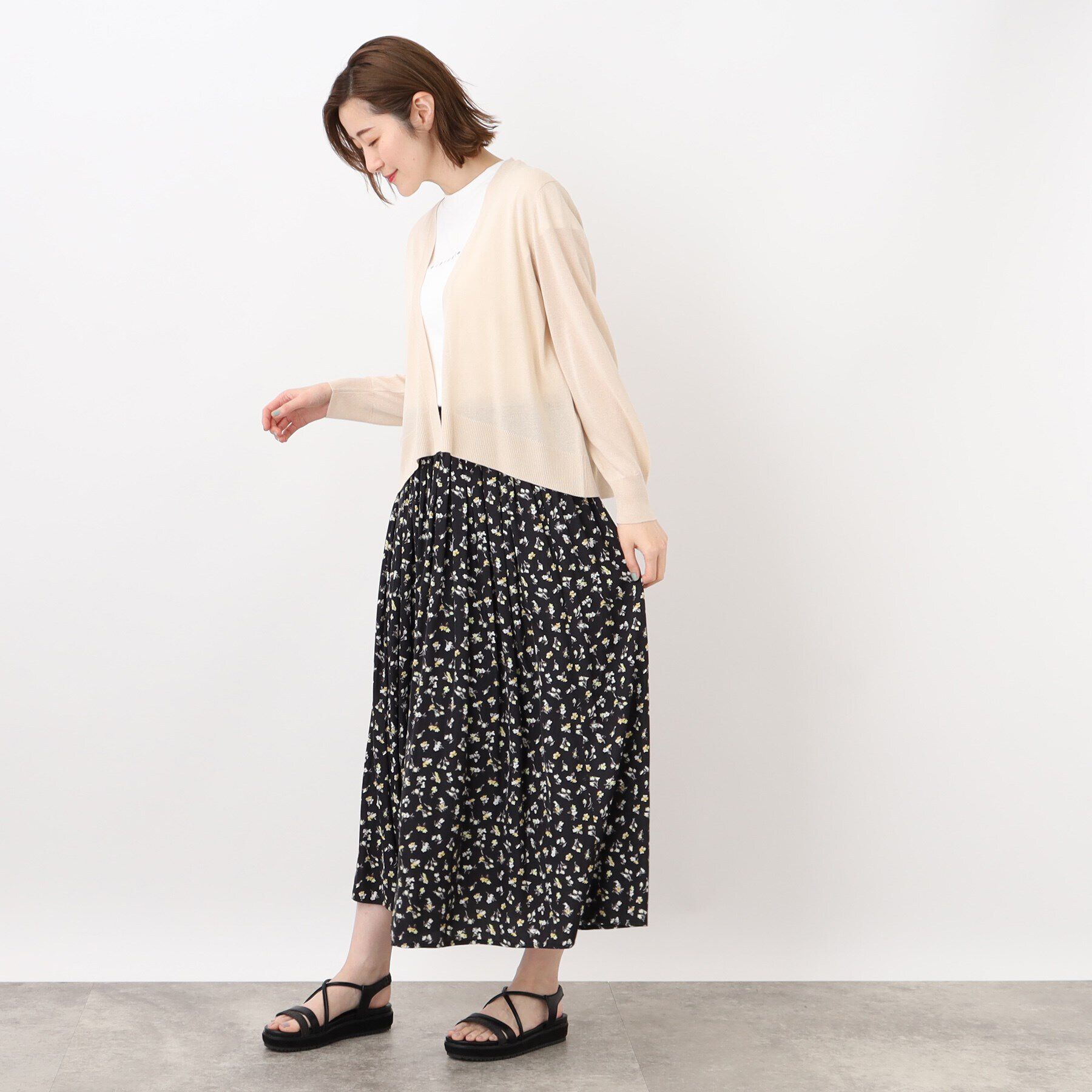 grove「洗える！華やか！便利でベストなスパークショートカーディガン！」|カーディガン|