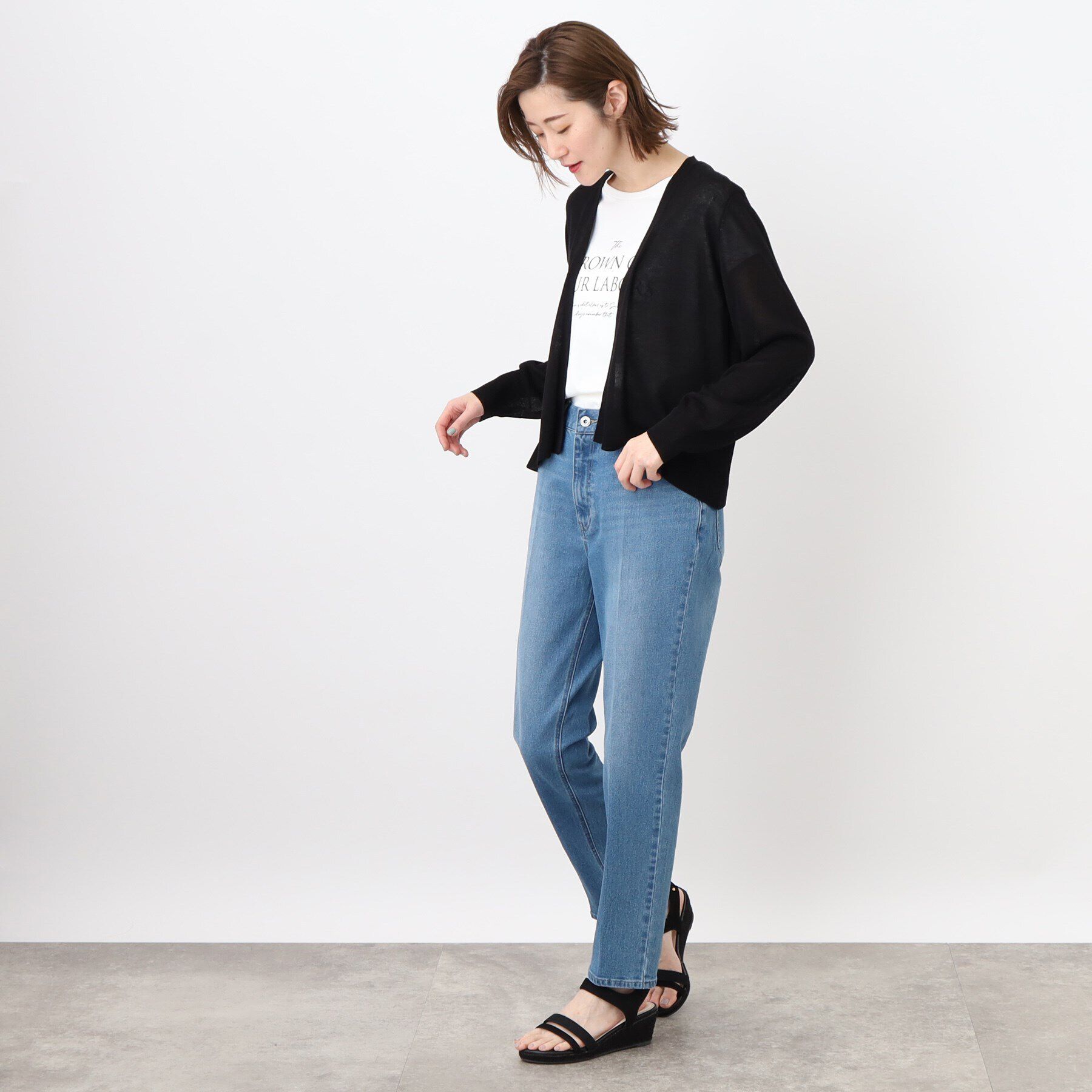 grove「洗える！華やか！便利でベストなスパークショートカーディガン！」|カーディガン|