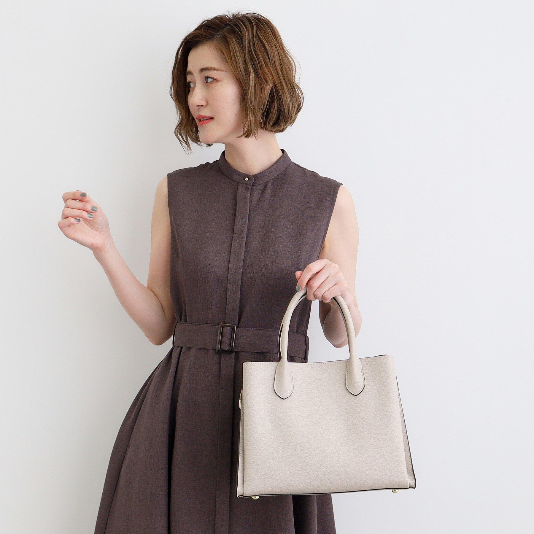 grove「雑誌掲載【人間工学】中仕切り2WAYトート」|トートバッグ|