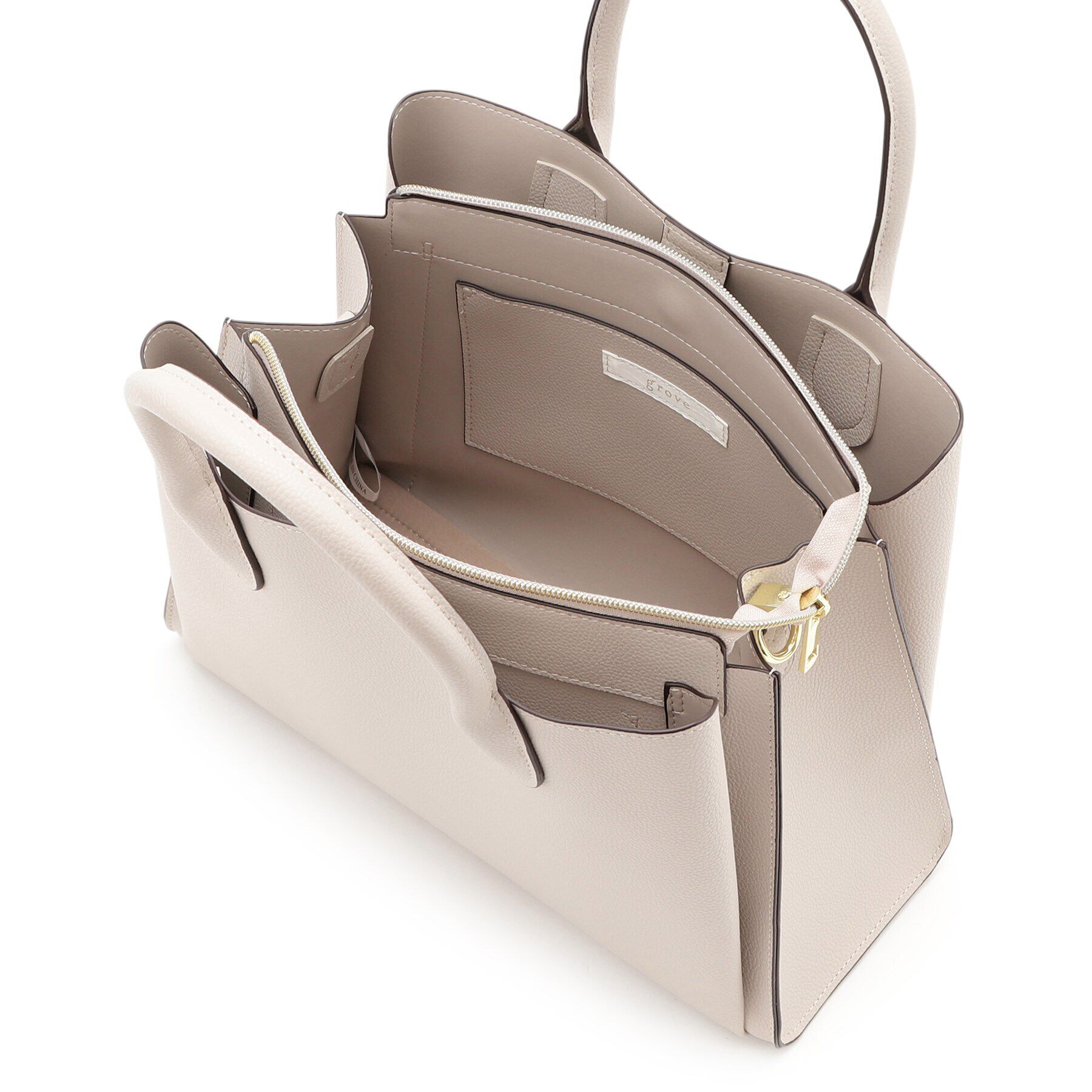 grove「雑誌掲載【人間工学】中仕切り2WAYトート」|トートバッグ|