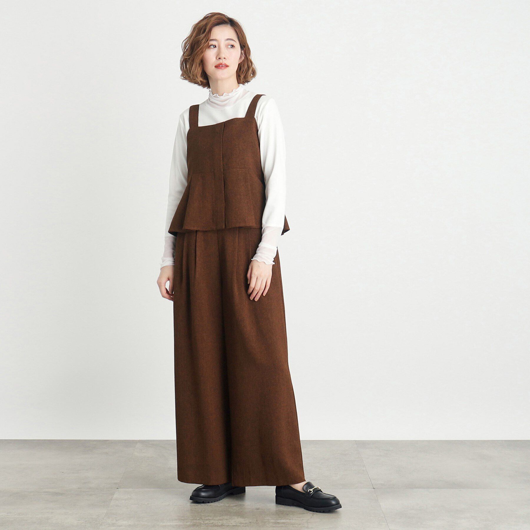 grove「ツィードビスチェ＆ワイドパンツSET UP」|スーツ|