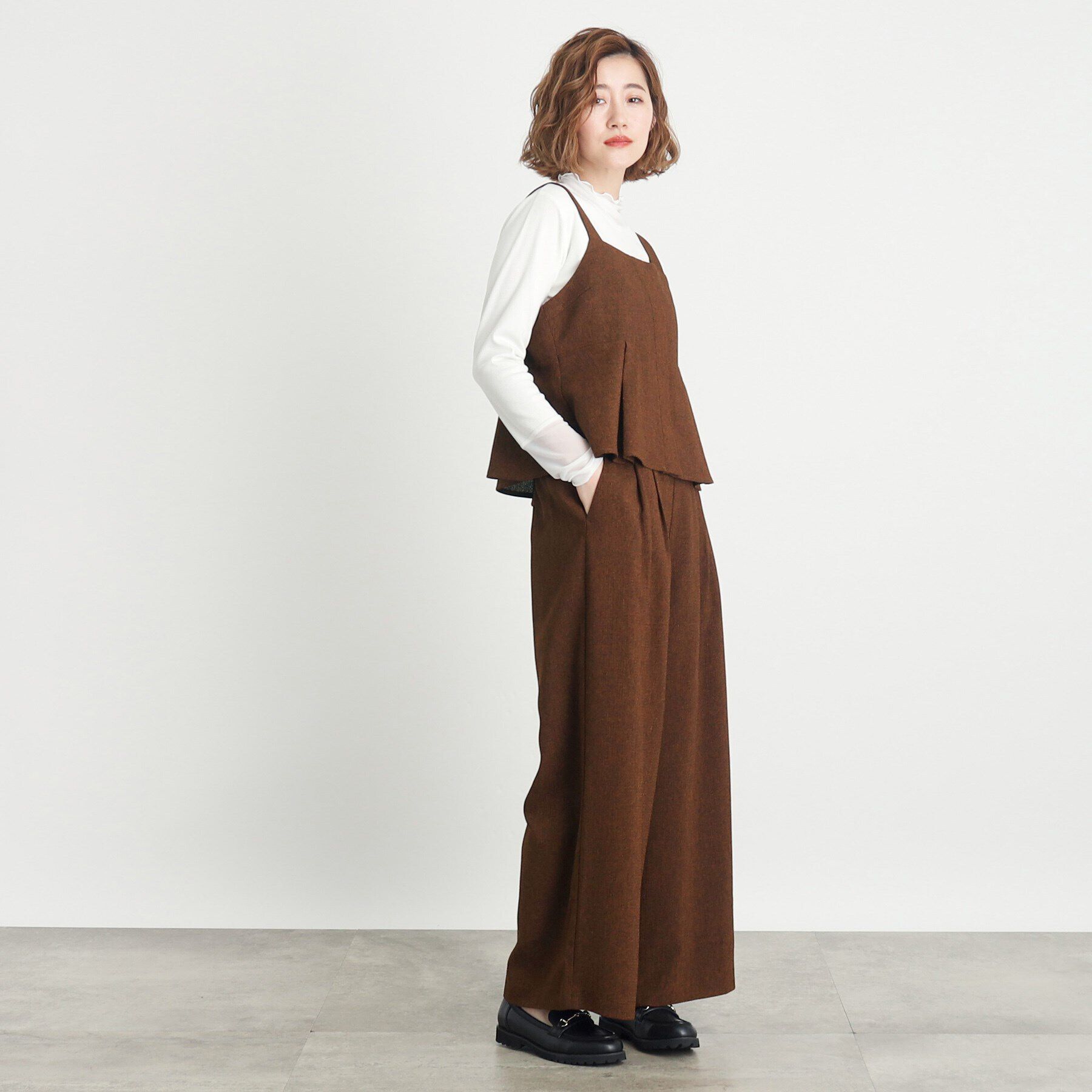 grove「ツィードビスチェ＆ワイドパンツSET UP」|スーツ|