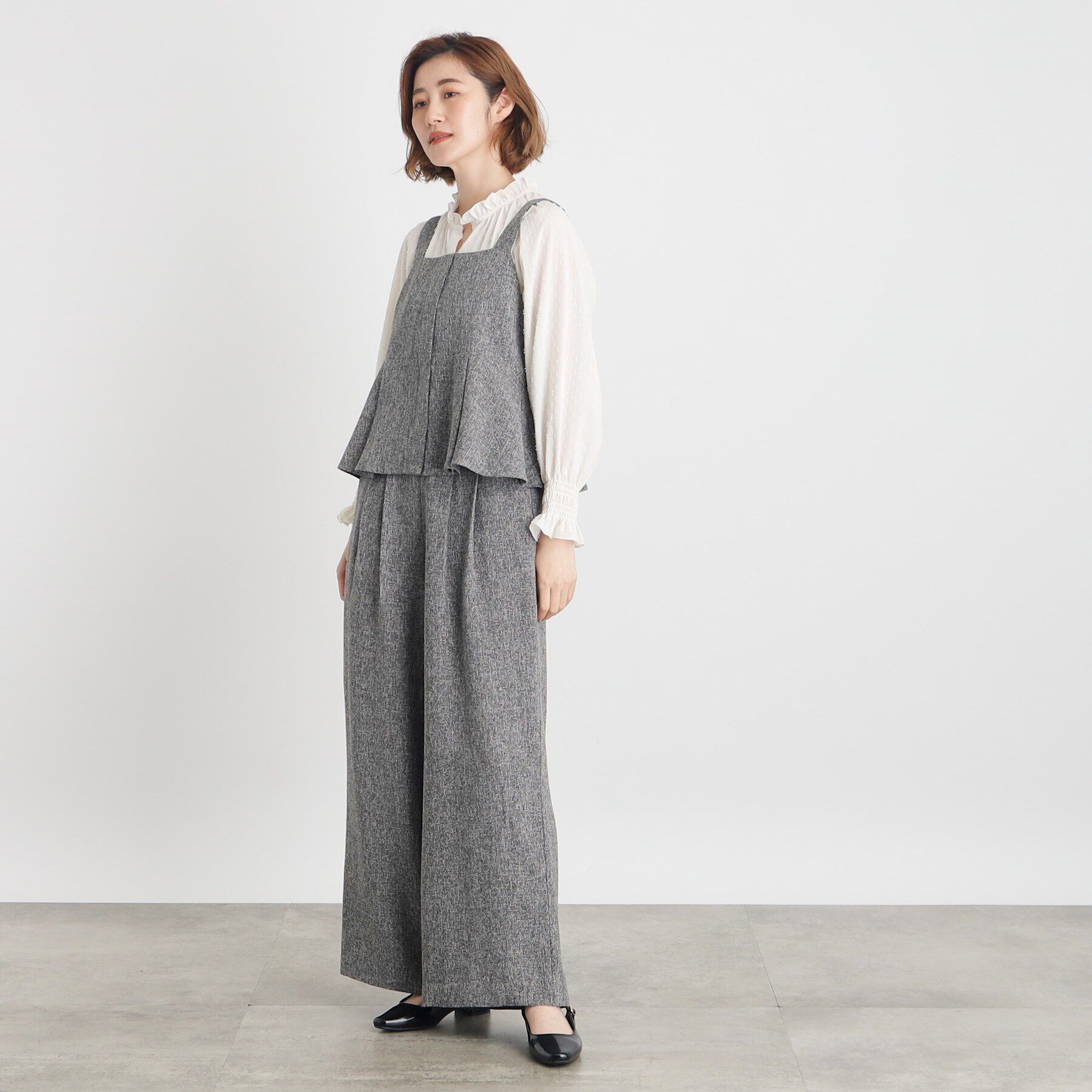 grove「ツィードビスチェ＆ワイドパンツSET UP」|スーツ|