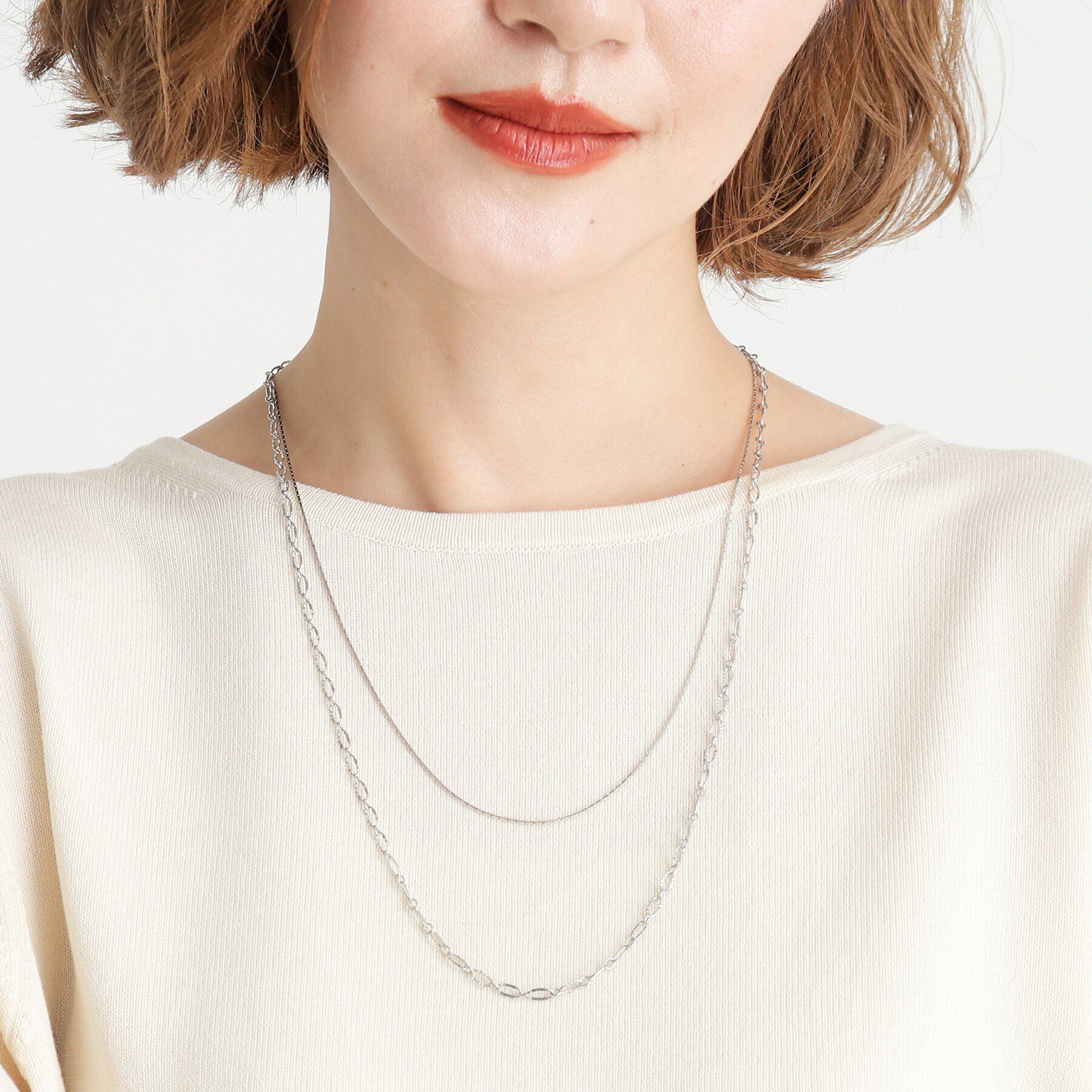 grove「デザインチェーン2連ネックレス」|ネックレス|