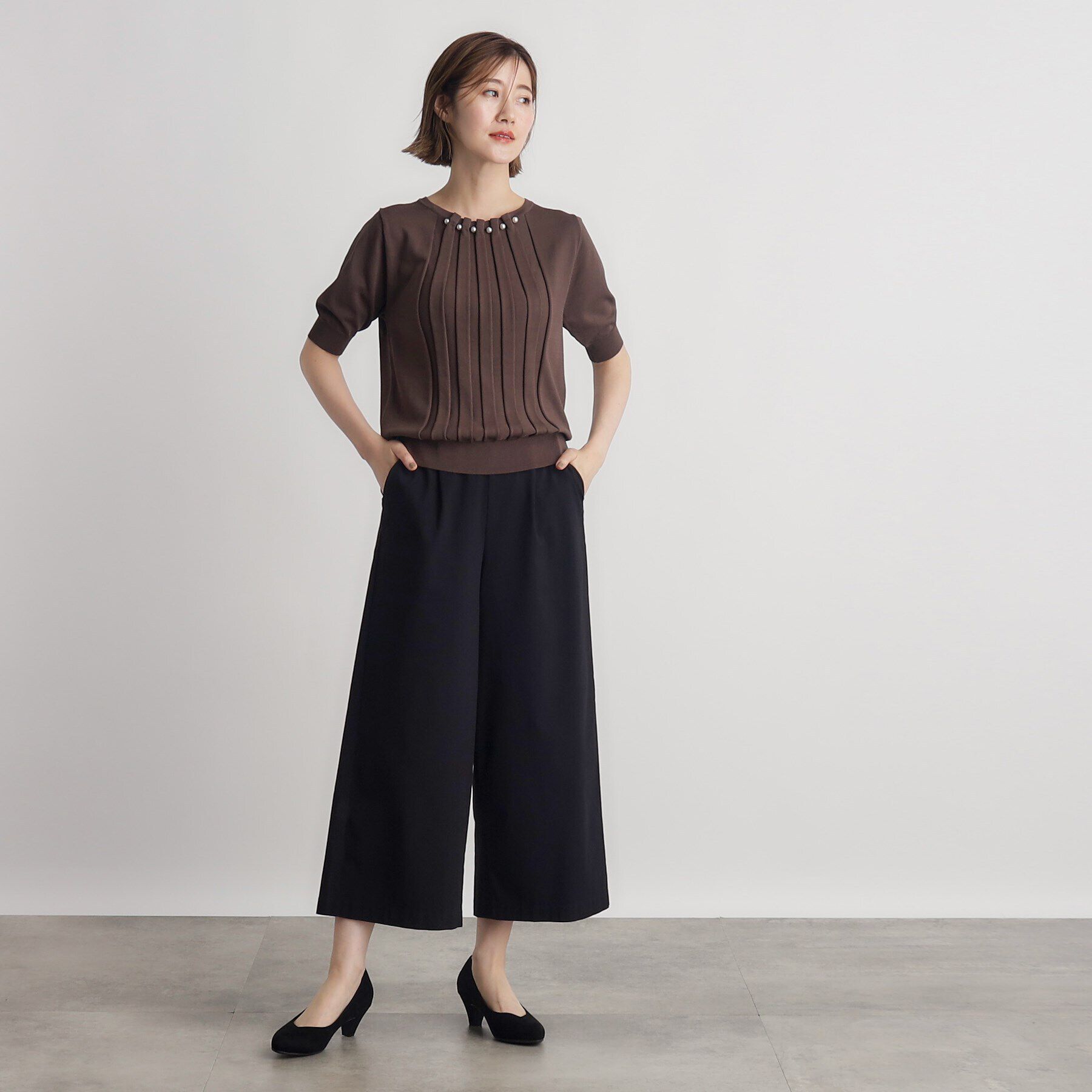 grove「【接触冷感】ハイパーストレッチワイドパンツ」|その他|