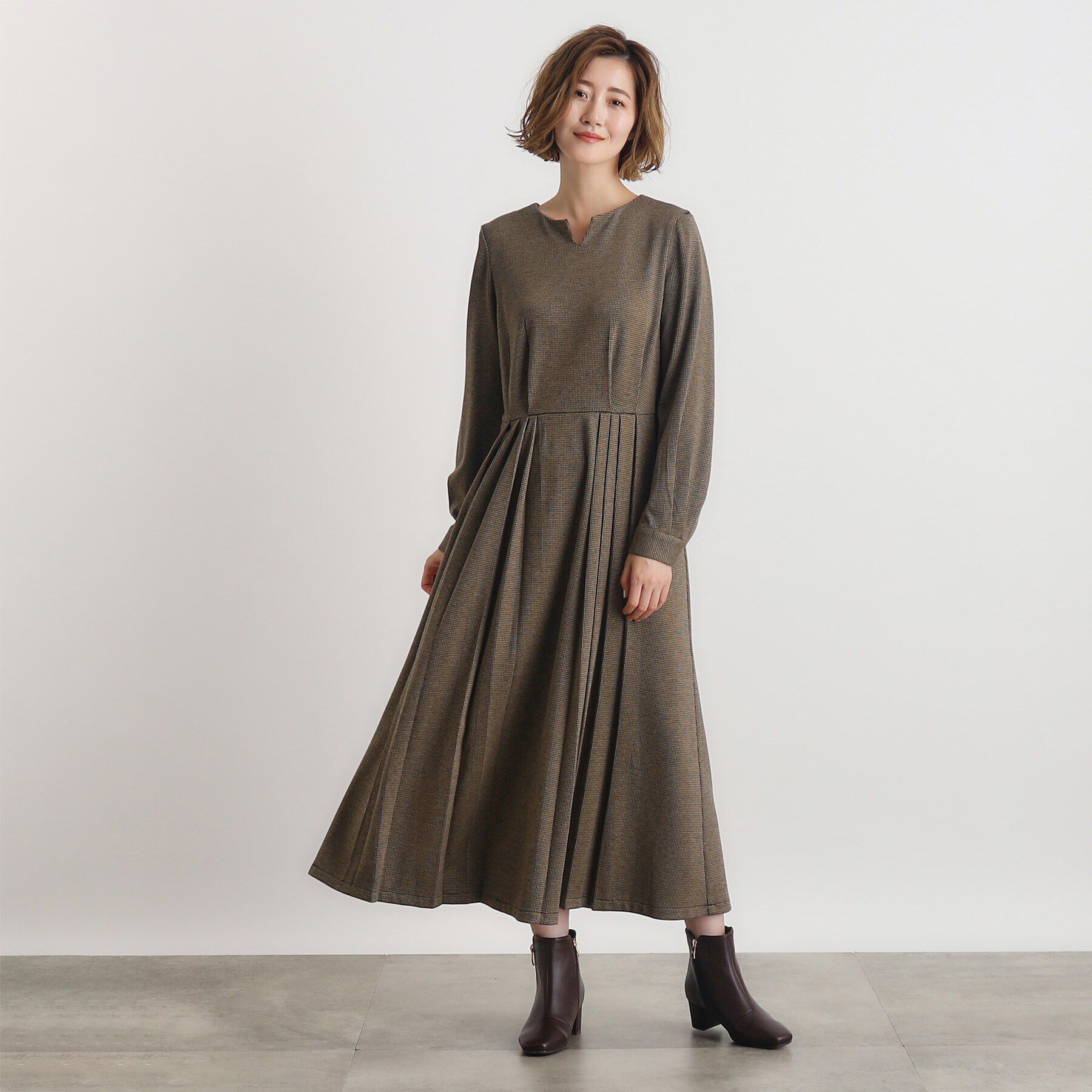 grove「カットジャカードワンピース」|ワンピース|