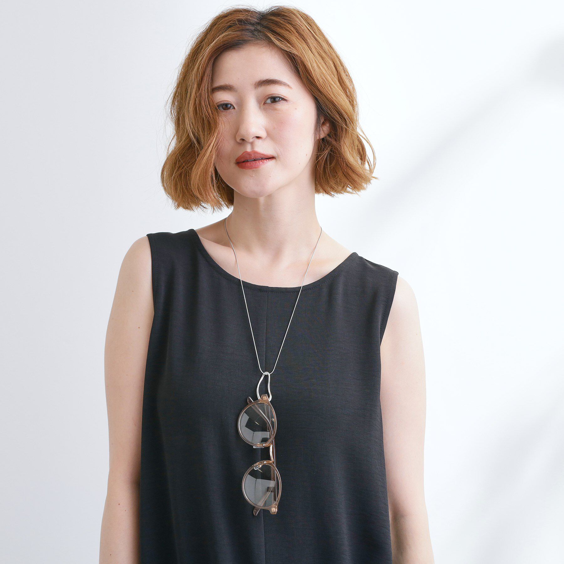 grove「【ネックホルダー】変形オーバルチェーンネックレス」|ネックレス|