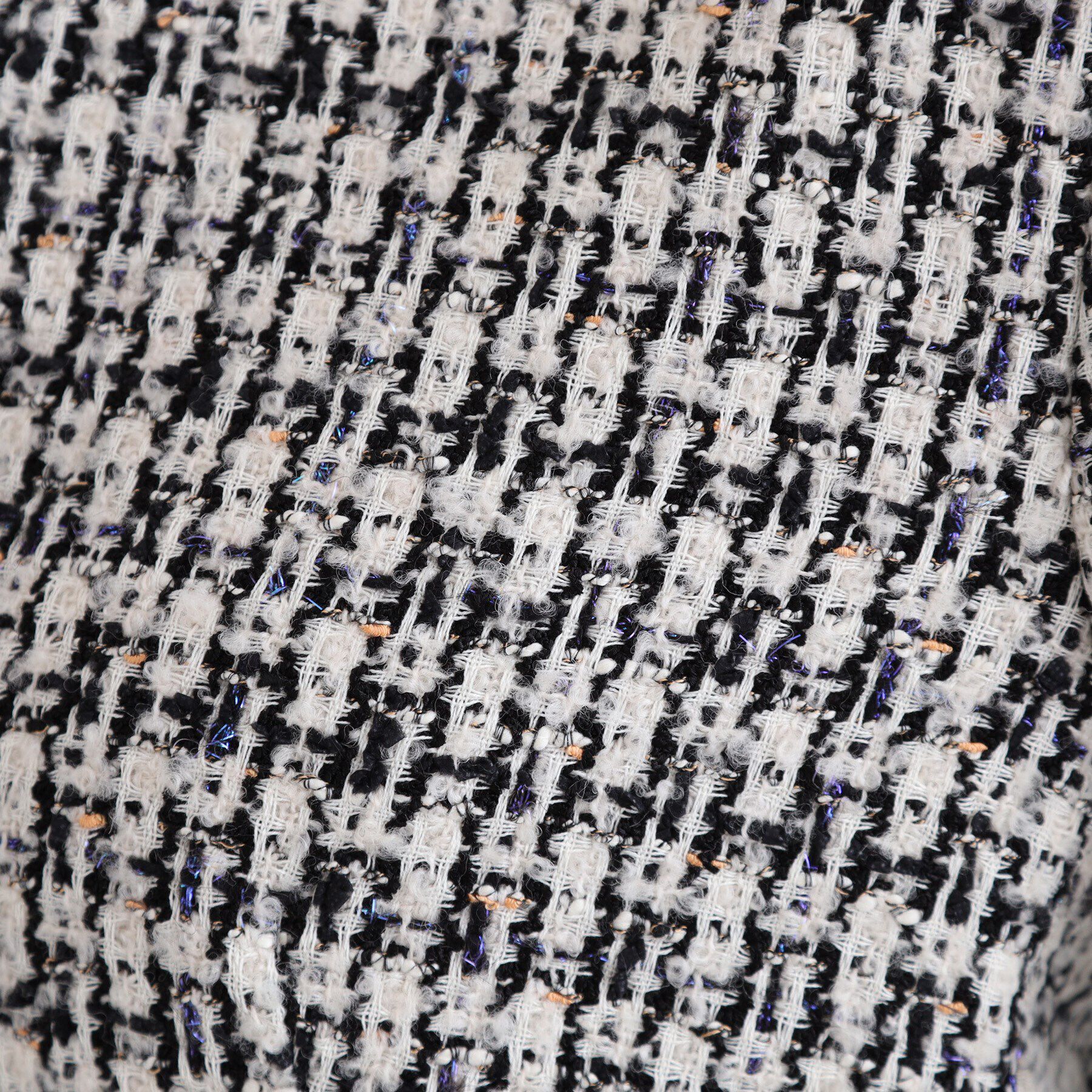 INDIVI「【日本製／SETUP可能】ファンシーツィードジャケット」|ノーカラージャケット|