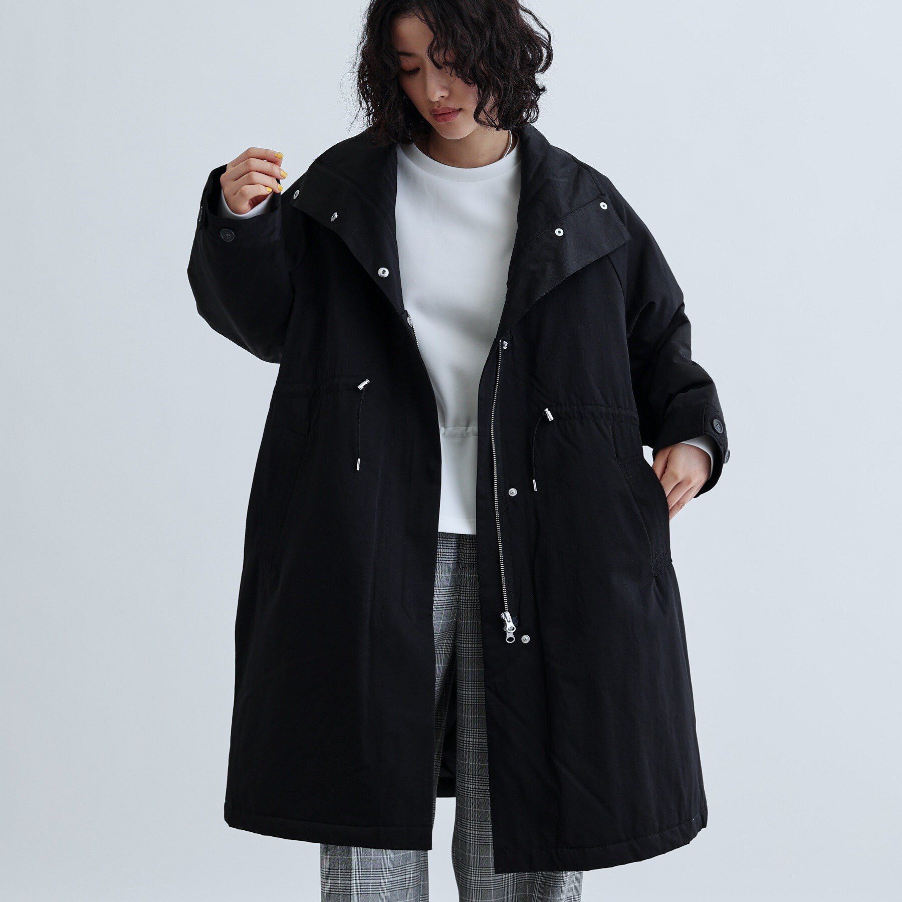 GALLEST「スタンドカラードロストギャバコート/モッズコート」|ダウン|