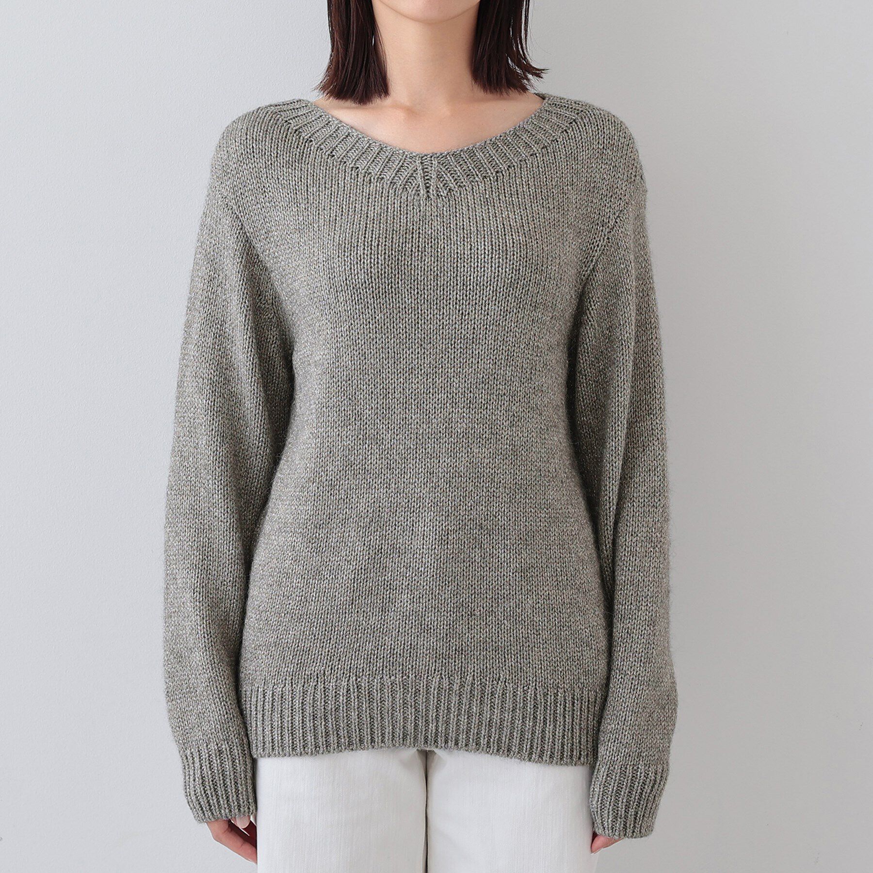 INDIVI「【日本製／イタリア糸】ローゲージラメニット」|ニット・セーター|