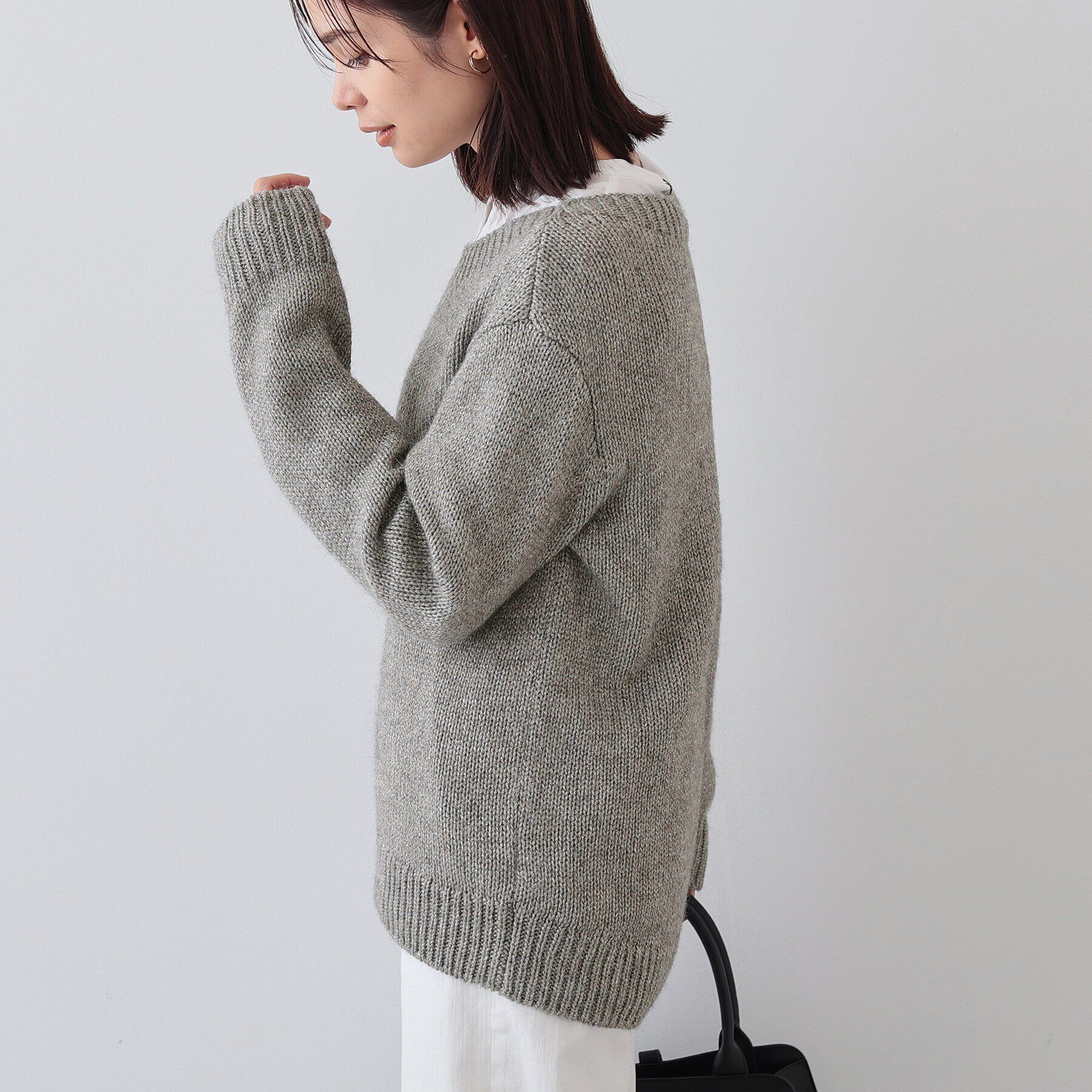 INDIVI「【日本製／イタリア糸】ローゲージラメニット」|ニット・セーター|