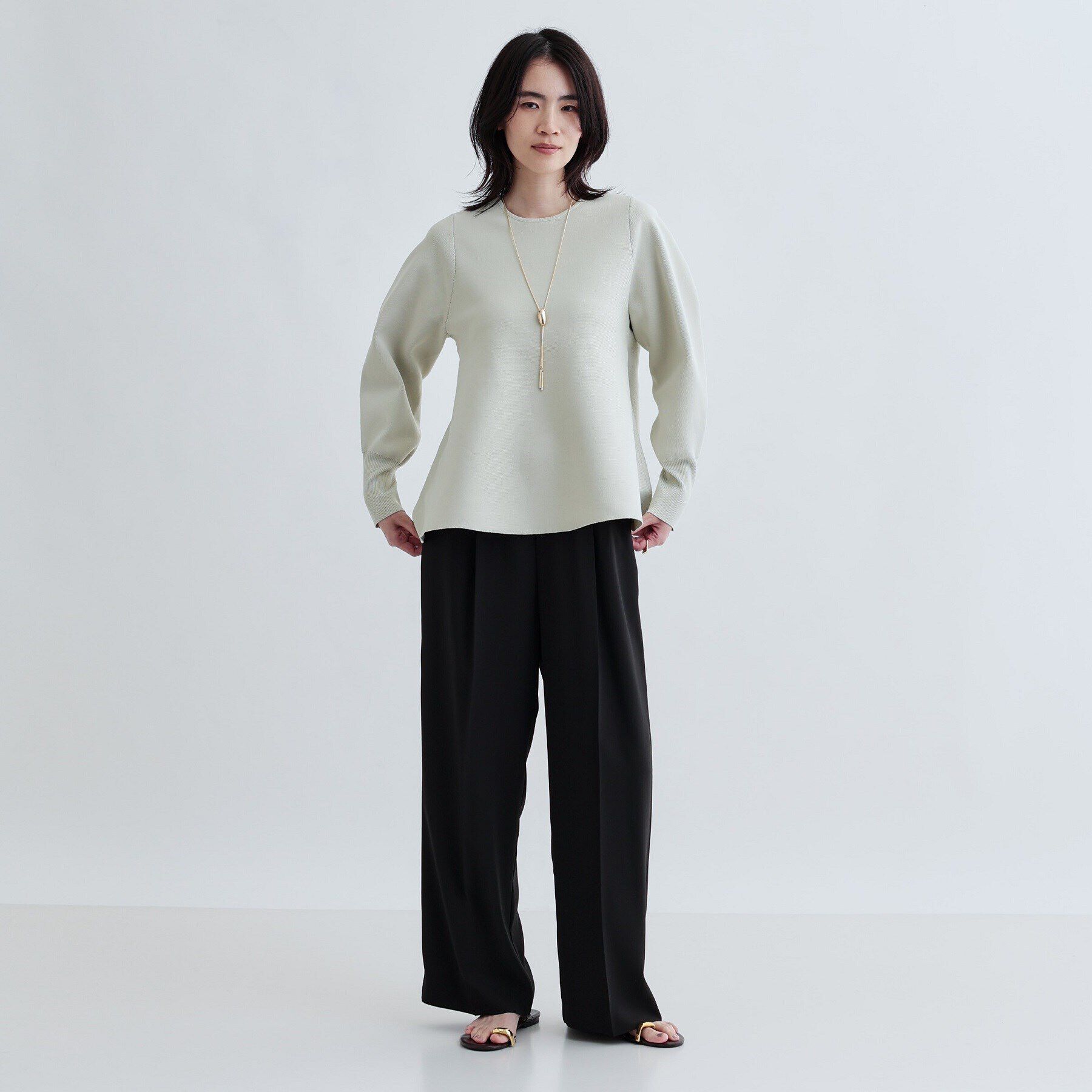 GALLEST「ペプラムフォルムニット」|ニット・セーター|