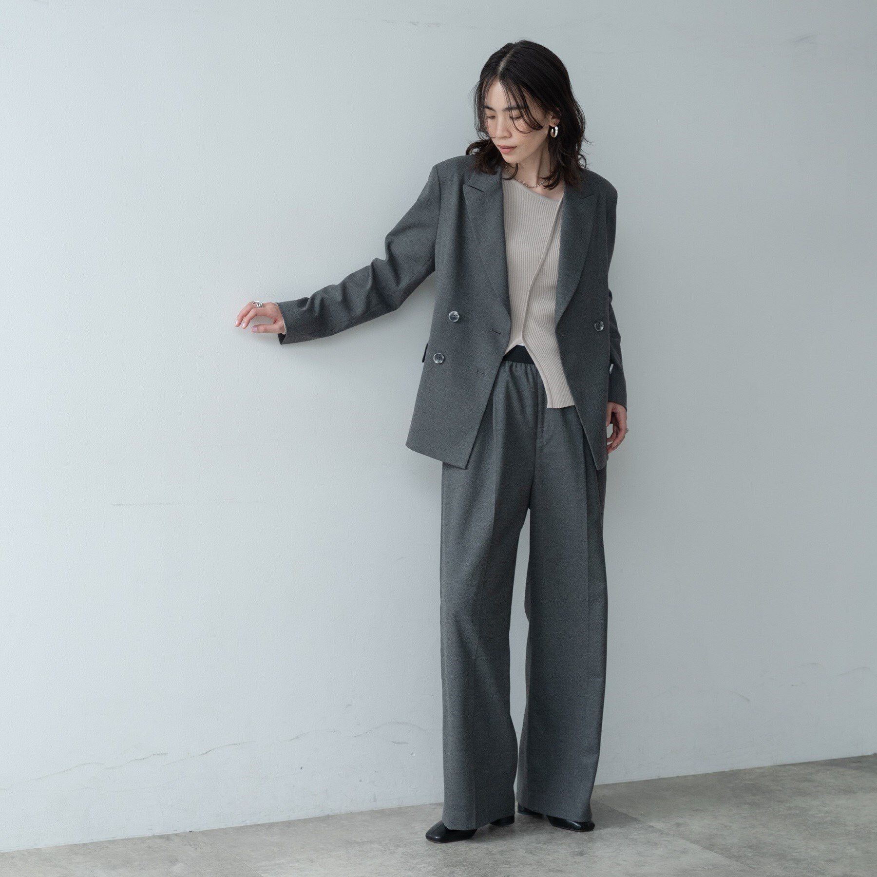 GALLEST「Comfy SET UP｜イージーストレートスラックス【セットアップ対応／通勤／カセット服】」|その他|