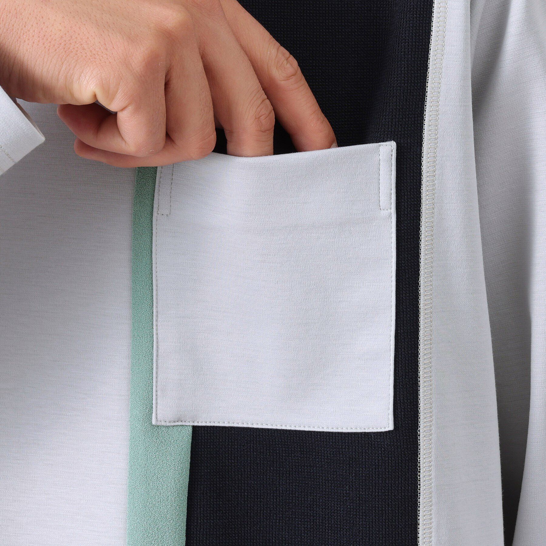 TAKEO KIKUCHI「【バイカラー】バーチカル切替 ジャージカットソー」|Tシャツ・カットソー|