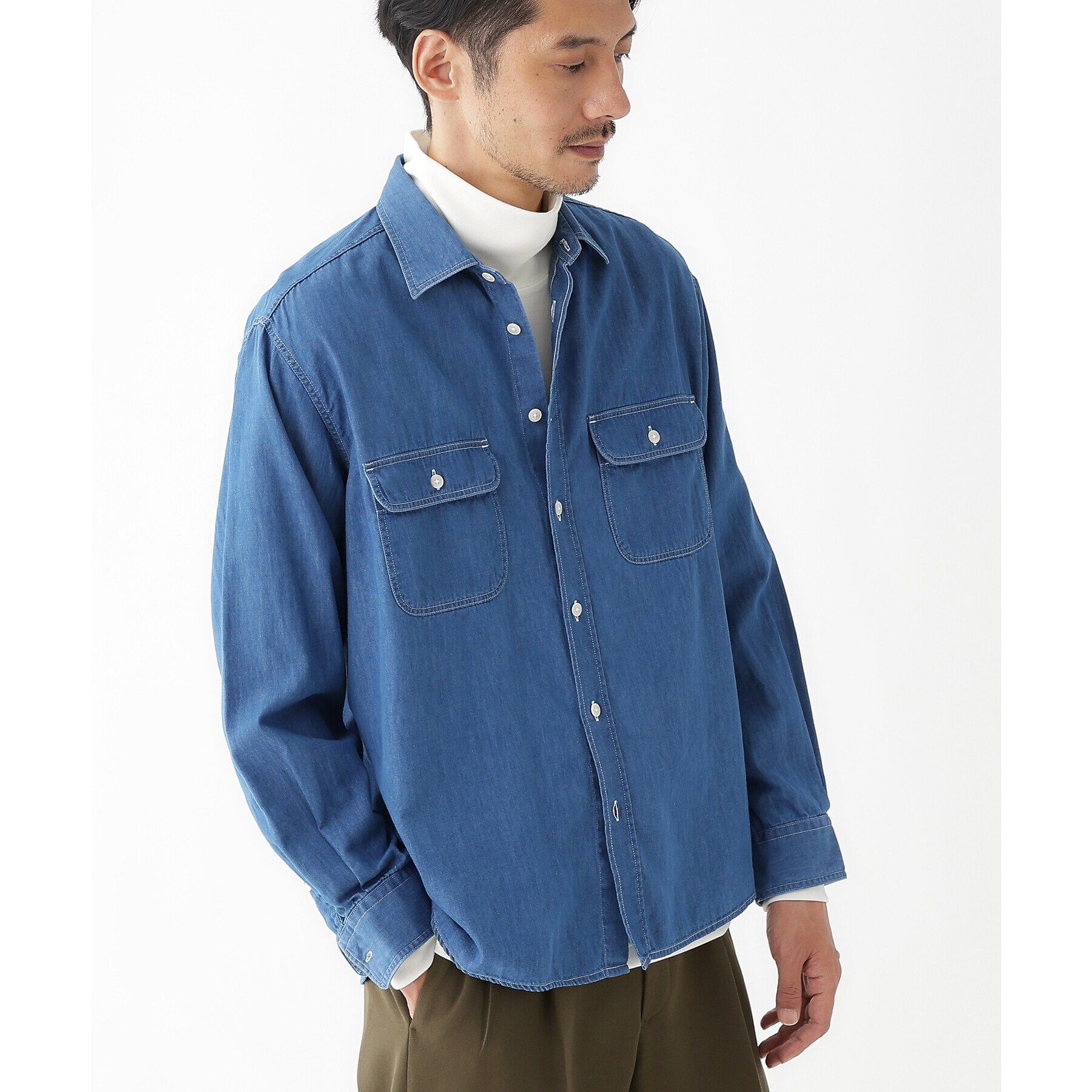 TAKEO KIKUCHI「【THE FLAGSHIP】デニムシャツ」|シャツ・ブラウス|