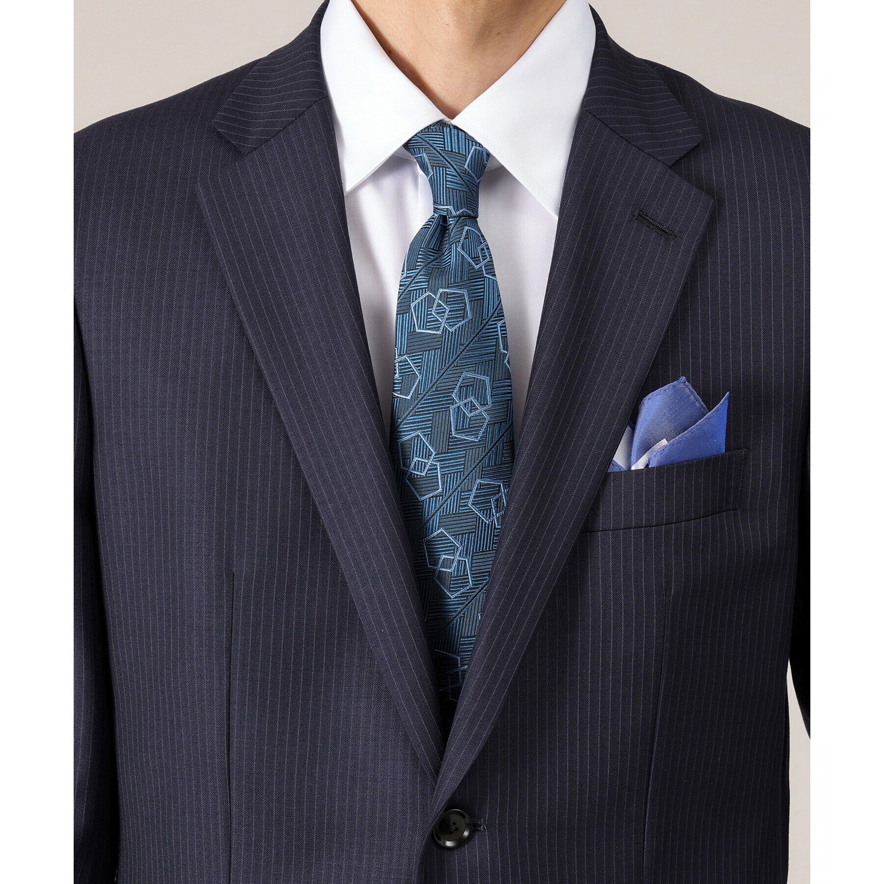 TAKEO KIKUCHI「【Made in JAPAN】シャドー桧垣紋（ひがきもん）525ペンタゴン ネクタイ」|ネクタイ・蝶ネクタイ|