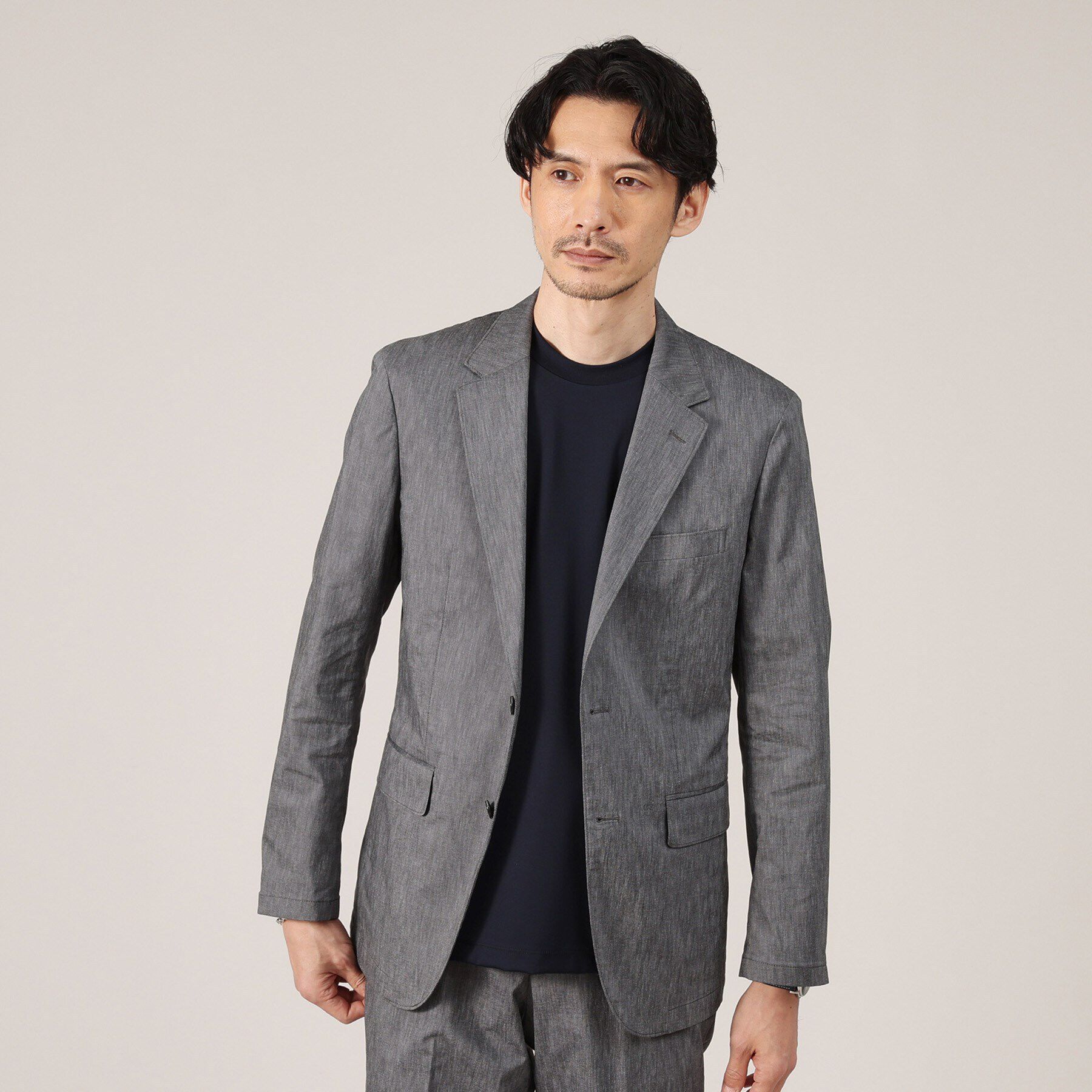 TAKEO KIKUCHI「【360&deg;ストレッチ／セットアップ対応】None Of Stress リネンジャケット」|テーラードジャケット|