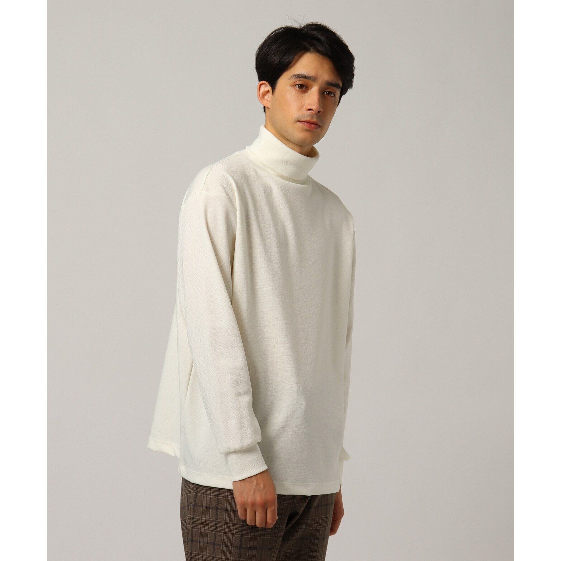 tk.TAKEO KIKUCHI「【S～3L】ミラノリブタートルネックニットソー（ユニセックスアイテム）」|Tシャツ・カットソー|