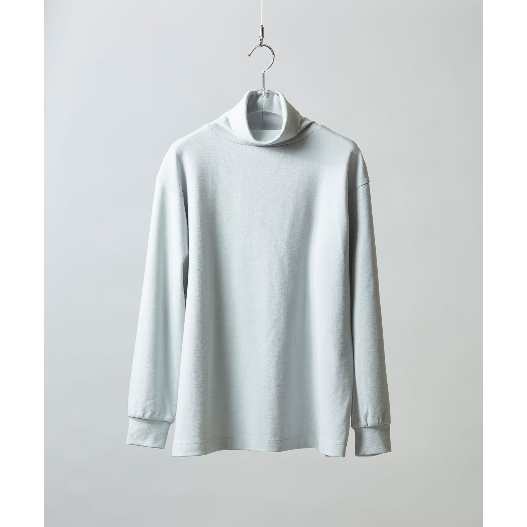 tk.TAKEO KIKUCHI「【S～3L】ミラノリブタートルネックニットソー（ユニセックスアイテム）」|Tシャツ・カットソー|ｸﾞﾚｰ(010)