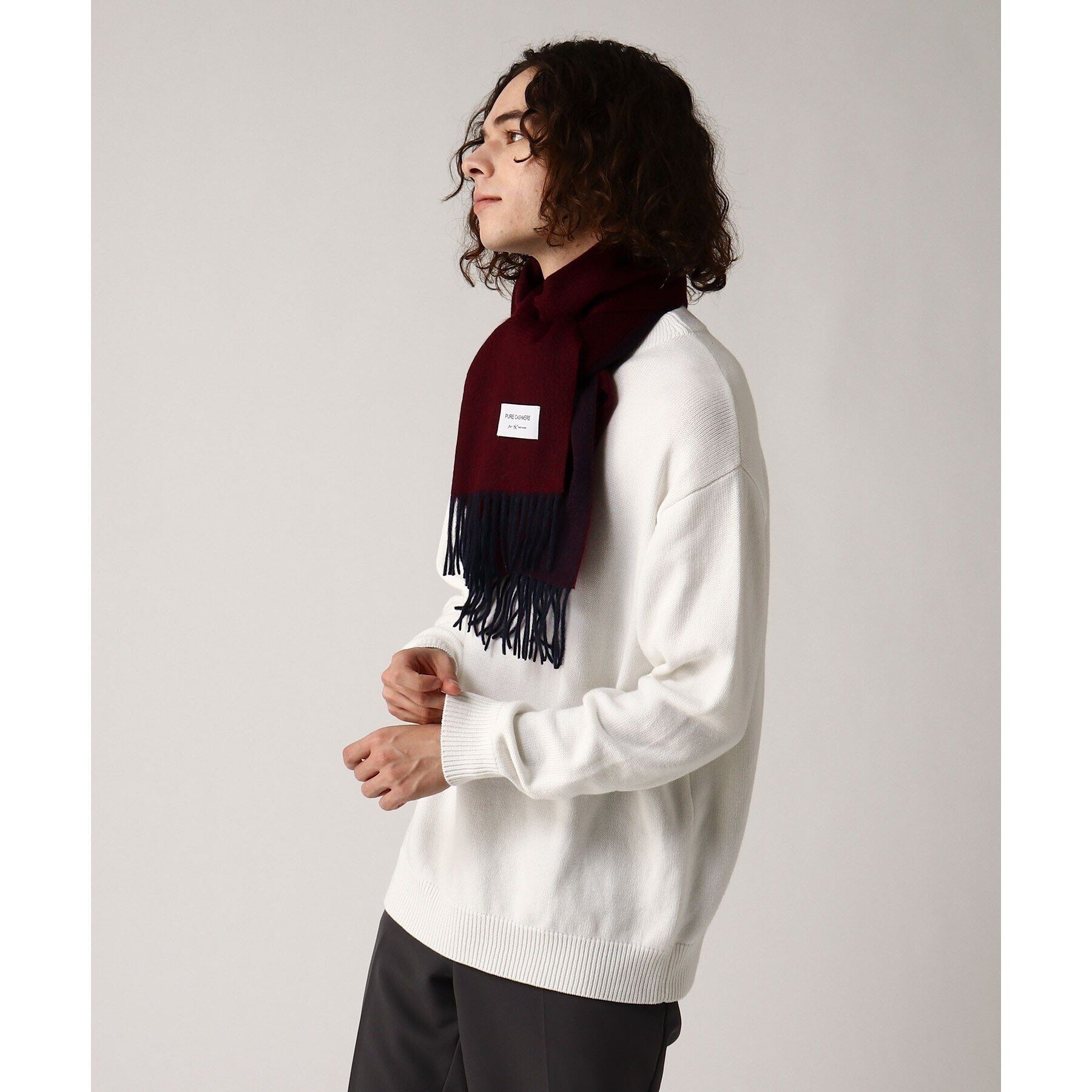 tk.TAKEO KIKUCHI「【カシミヤ100%】ピュアカシミヤリバーシブルマフラー」|ストール|