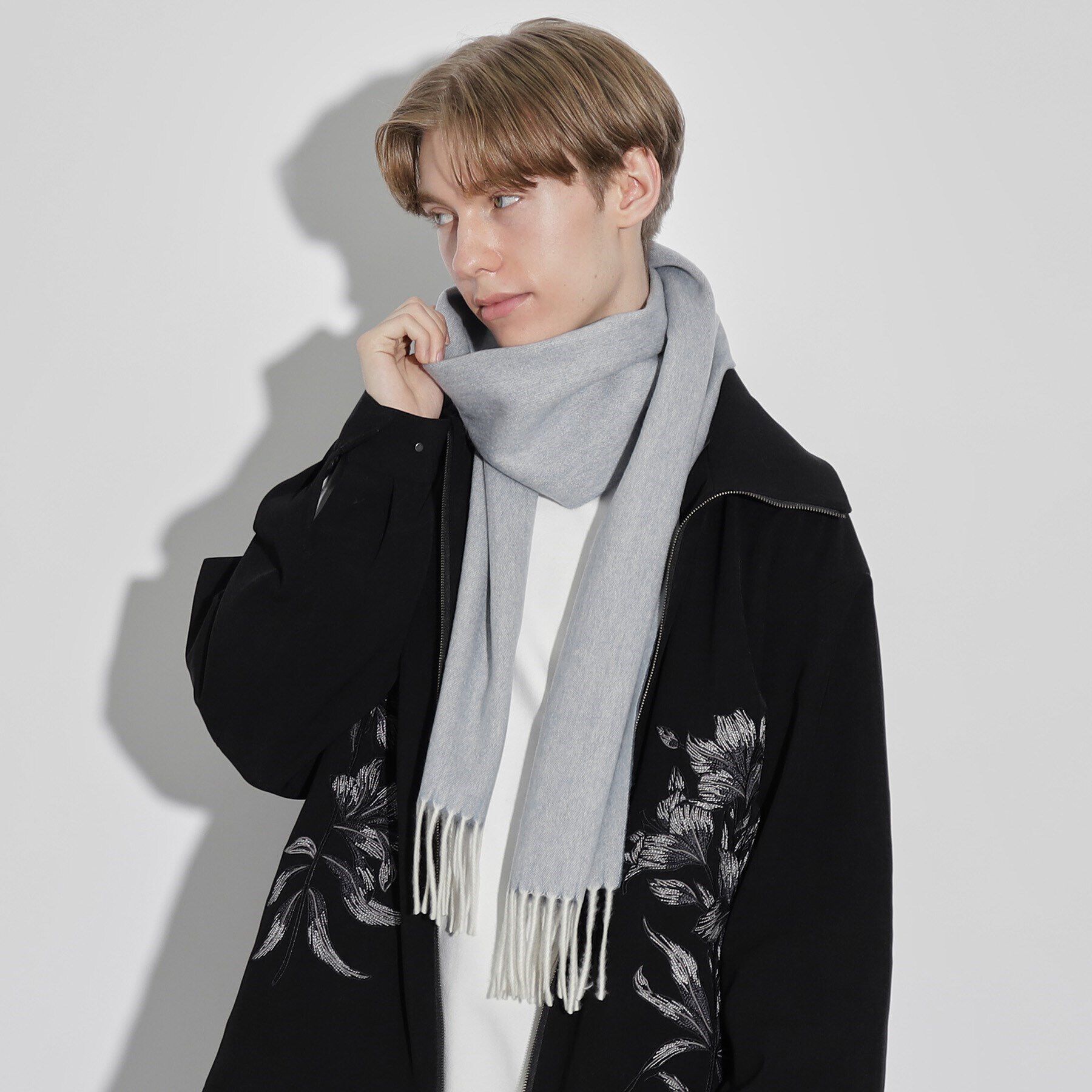 tk.TAKEO KIKUCHI「【カシミヤ100%】ピュアカシミヤリバーシブルマフラー」|ストール|