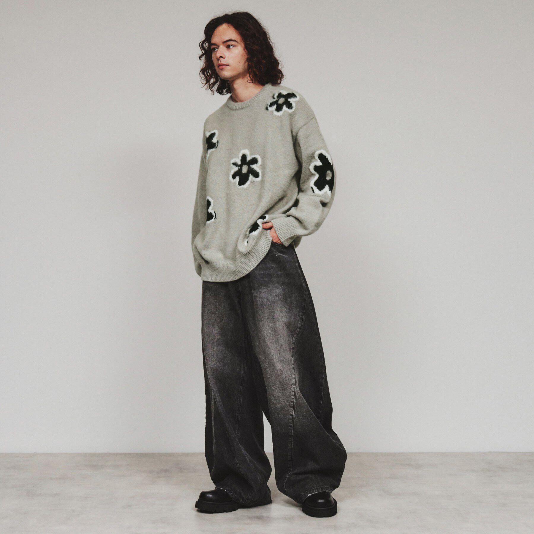 tk.TAKEO KIKUCHI「フラワーニットプルオーバー」|ニット・セーター|