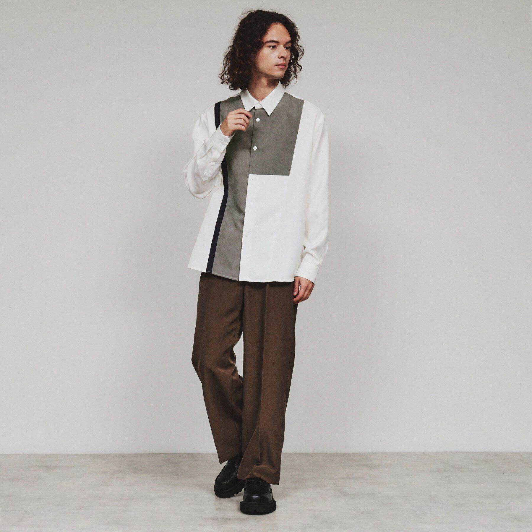 tk.TAKEO KIKUCHI「ヌバックスイッチシャツ」|シャツ・ブラウス|